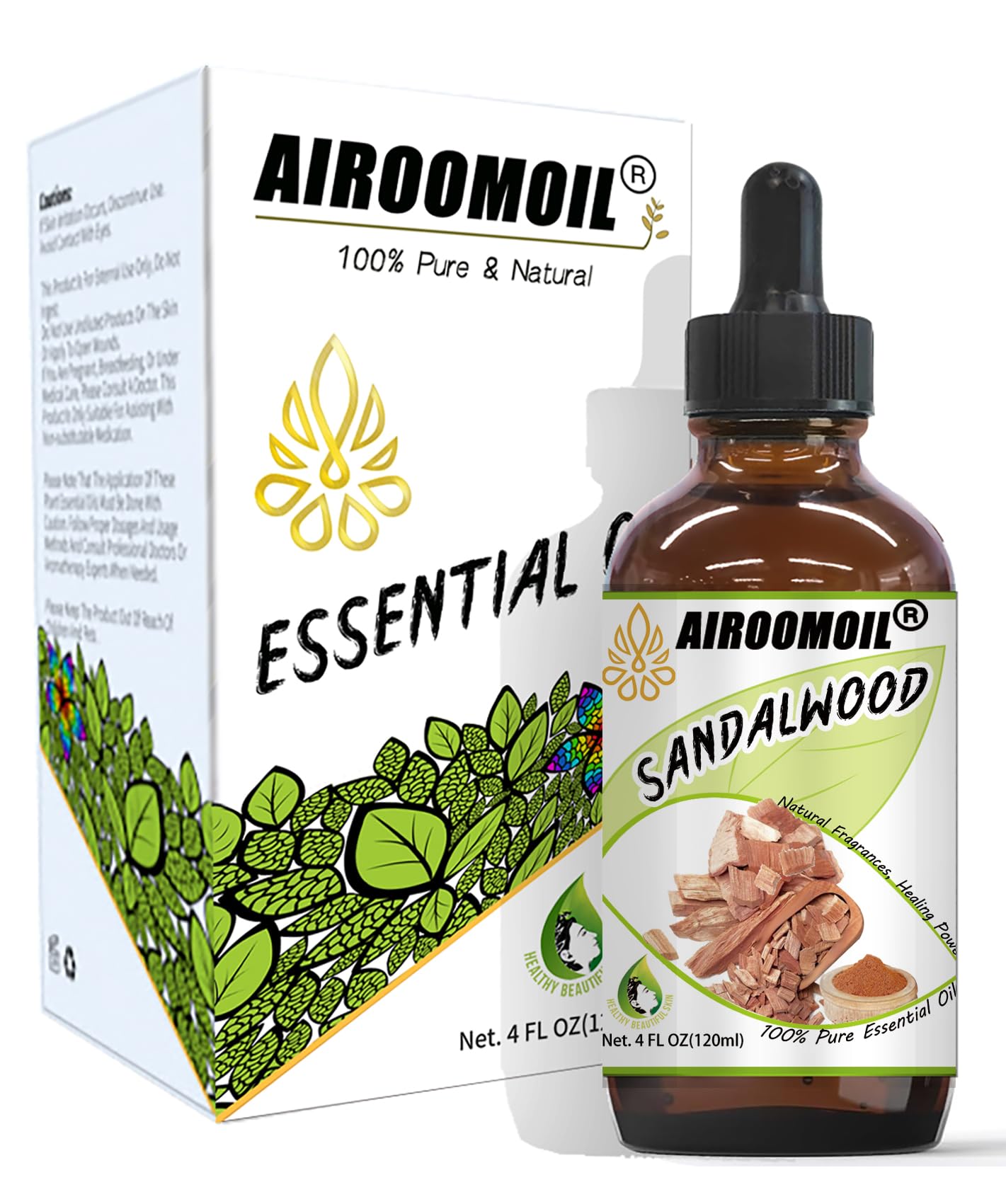 Sandalwood Essential Oil Woodsy Fragrance for Aromatherapy Diffuser Perfume Scents Oil - AB Mystery