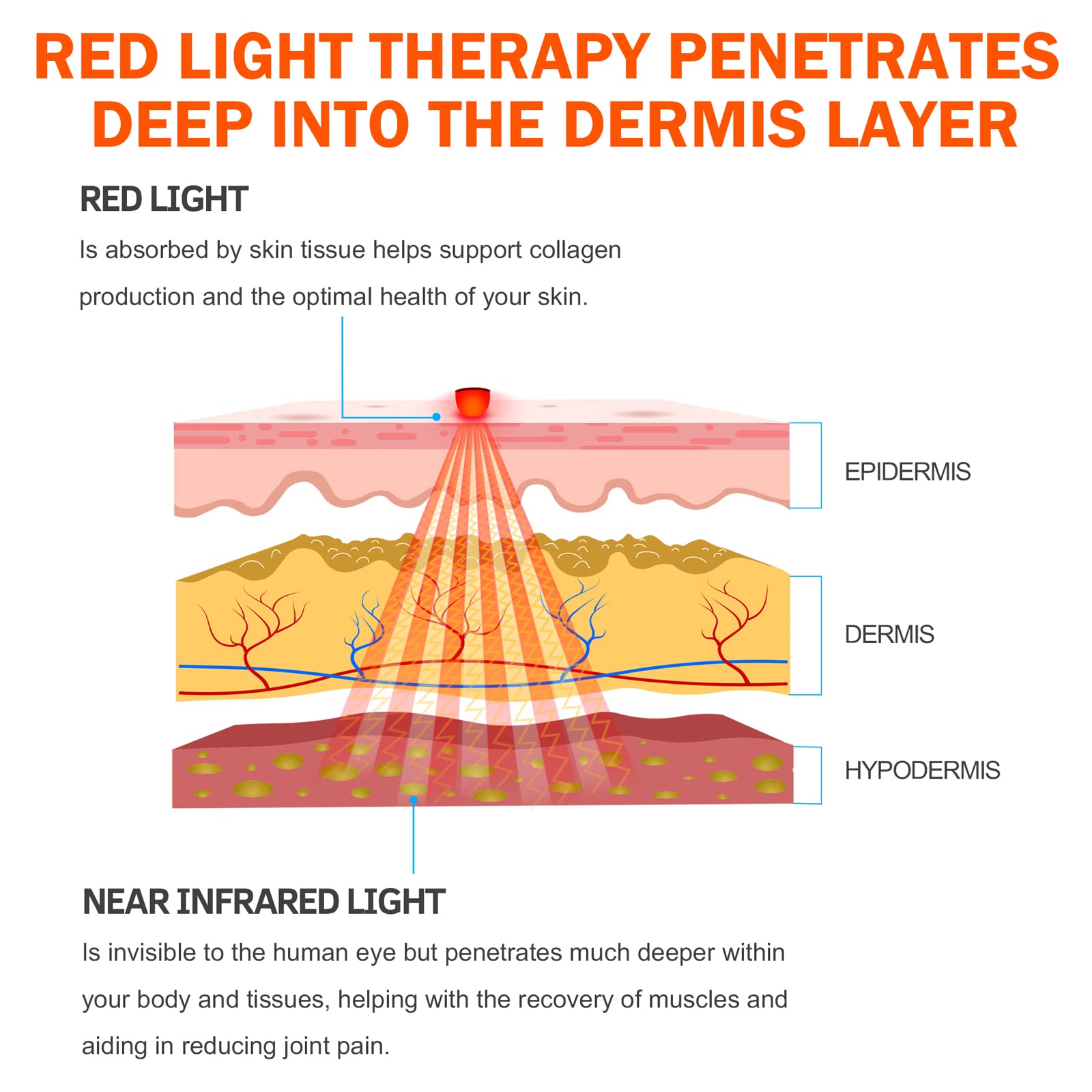 UTK Red Light Therapy Pad for Body Pain Relief, LED 660＆850nm Wearable Wrap Deep Therapy - AB Mystery