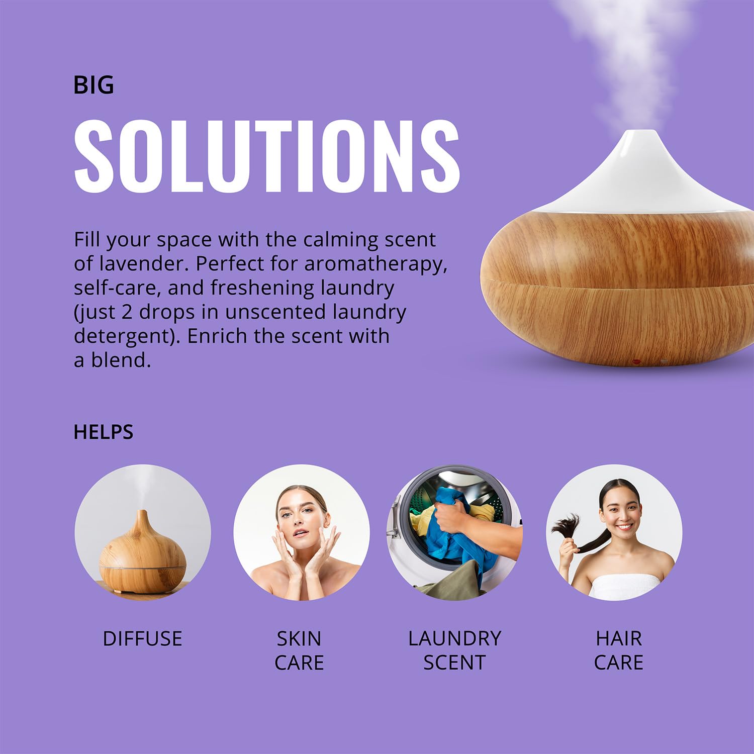 LAB BULKS ESSENTIAL OIL - Lavender Oil 16 Ounce Bottle for Diffusers, Home Care, Candles, Aromatherapy - AB Mystery