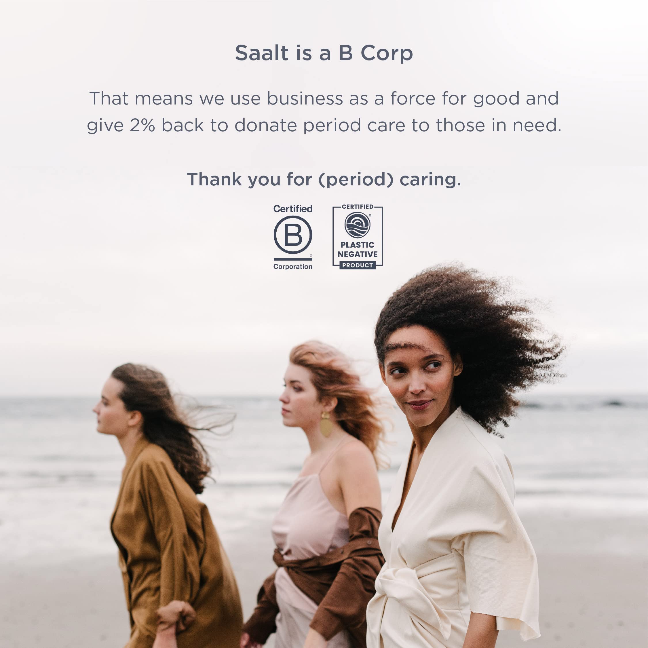saalt Reusable Period Underwear - Comfortable, Thin, and Keeps You Dry from All Leaks - AB Mystery