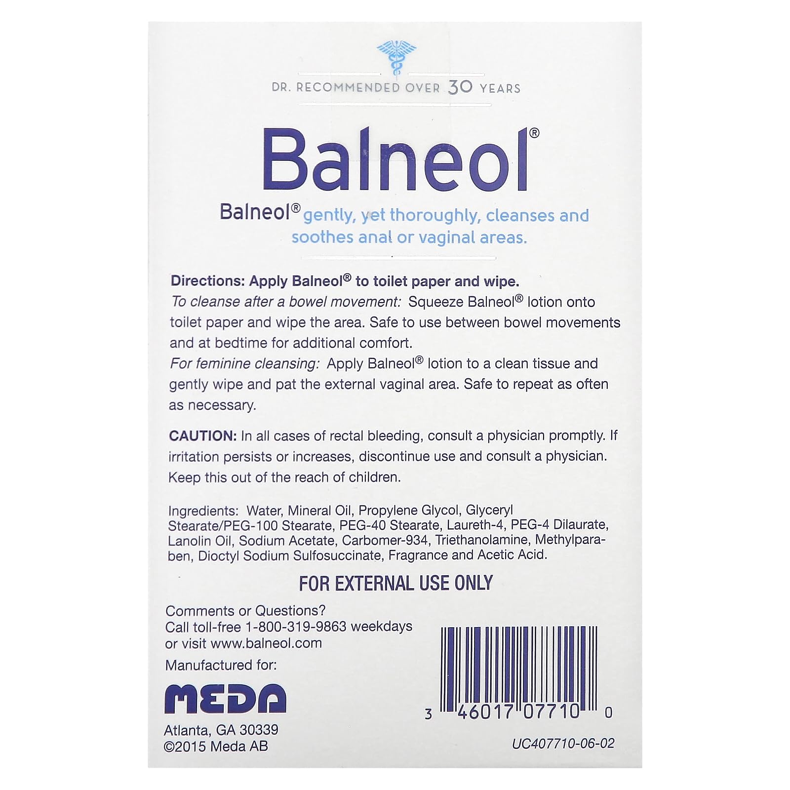Balneol Hygienic Cleansing Lotion Packets, 20 Count - AB Mystery