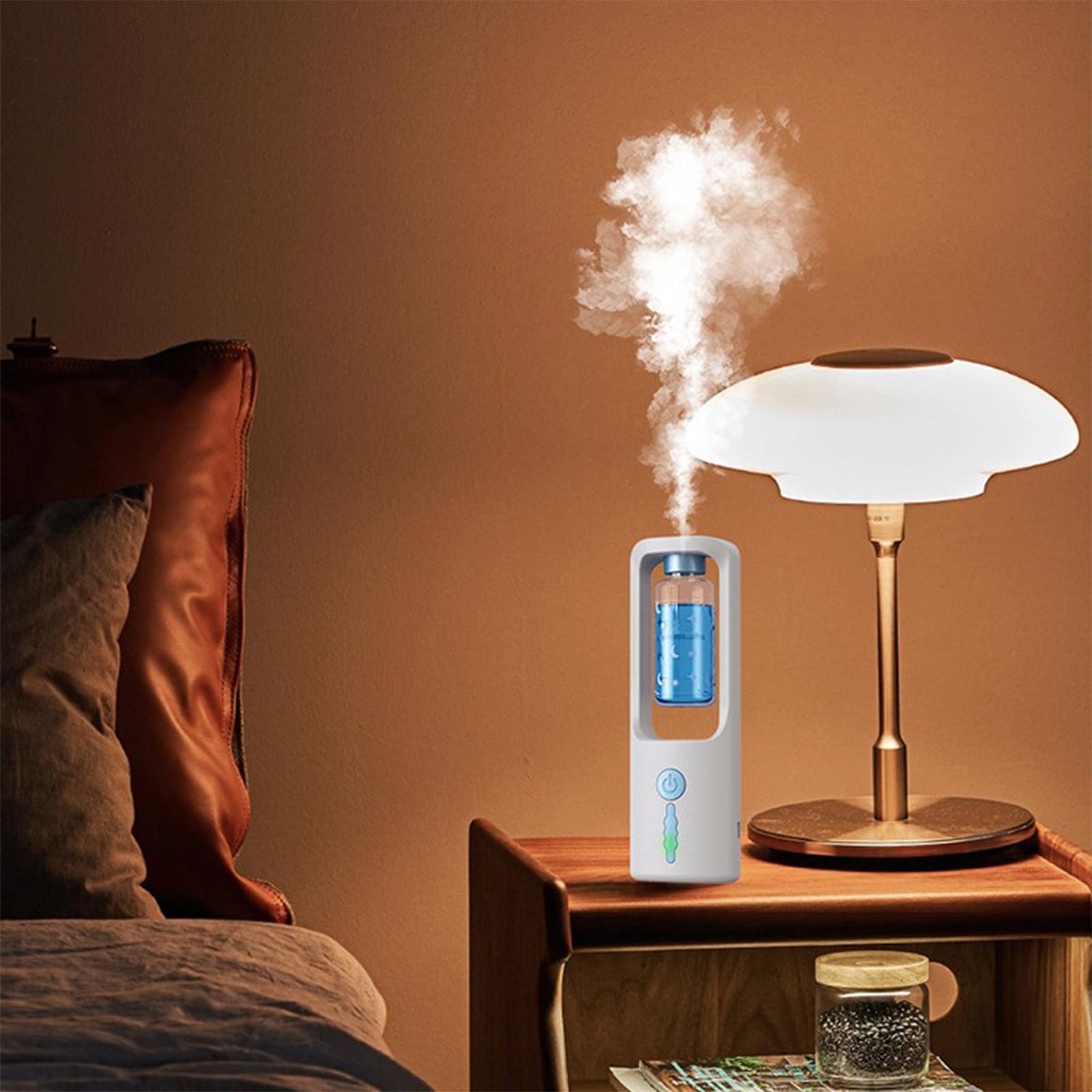 50ml Odor Removal Rotating Smog Essential Oil Diffuser, 3 Stage Timing Adjustment Incense - AB Mystery
