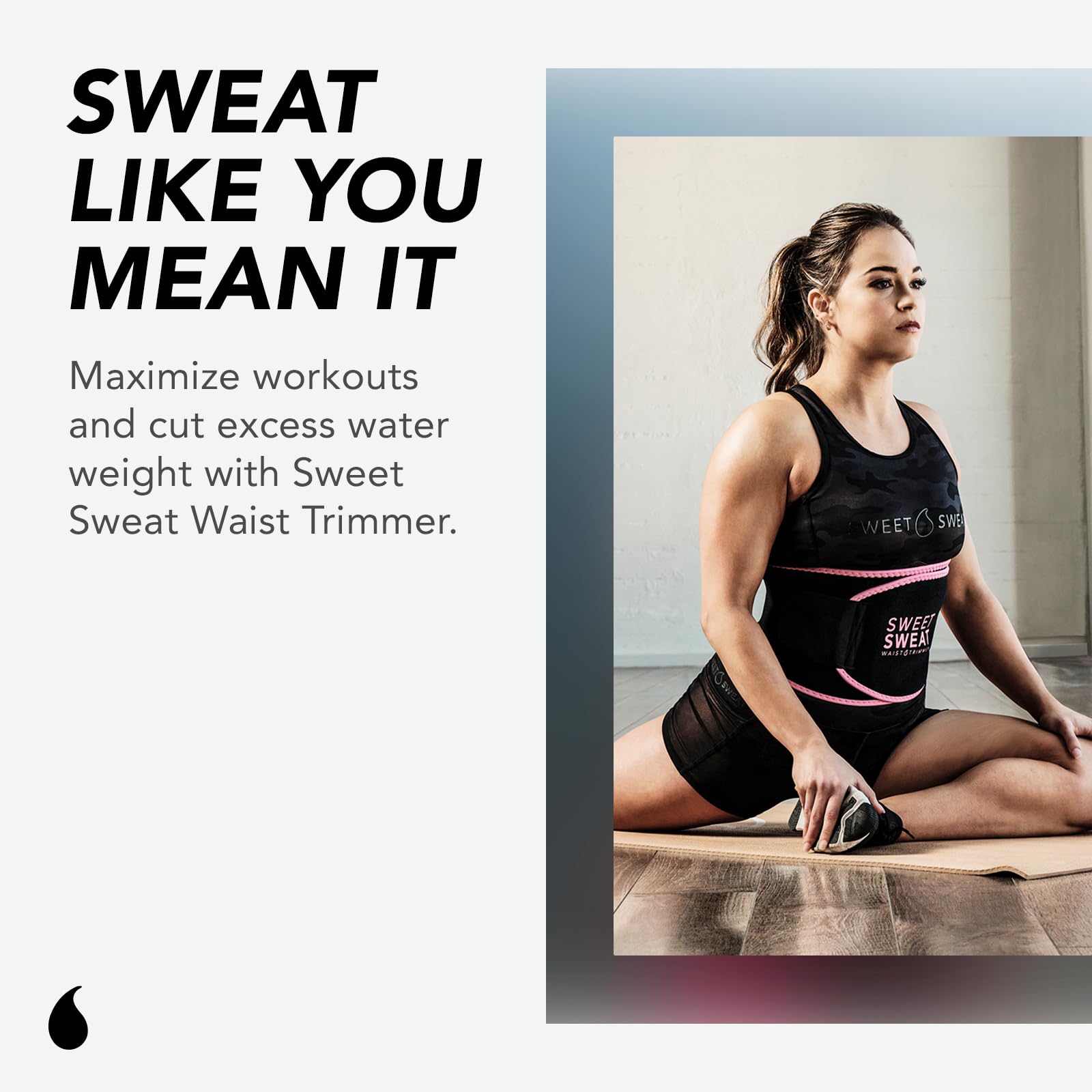 Sports Research Sweet Sweat Waist Trimmer Get More from Your Workout - Medium - AB Mystery