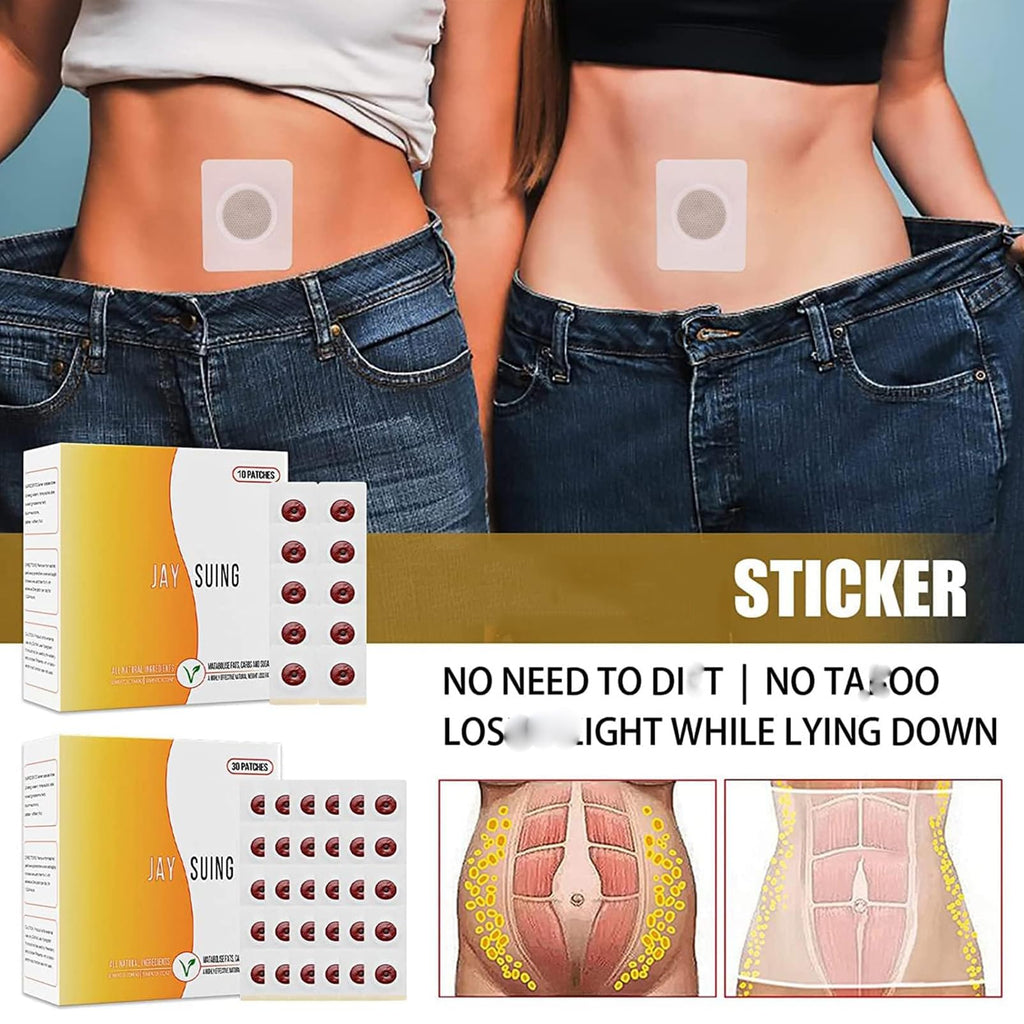 30Pcs Belly Patch, Waterproof Stickers for Women Girls, Natural Belly Sticker for Women and Men - AB Mystery