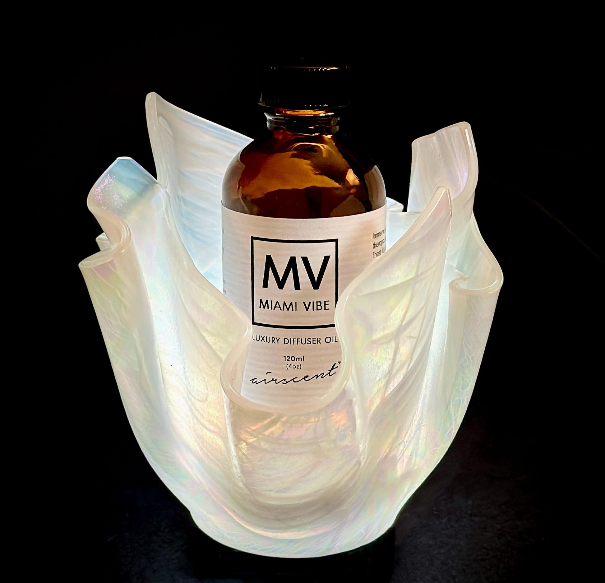 Miami Vibe Diffuser Oil - Air-Scent Fragrance for Aroma Oil Diffusers - 120 Milliliter (4 fl oz) Bottle - AB Mystery