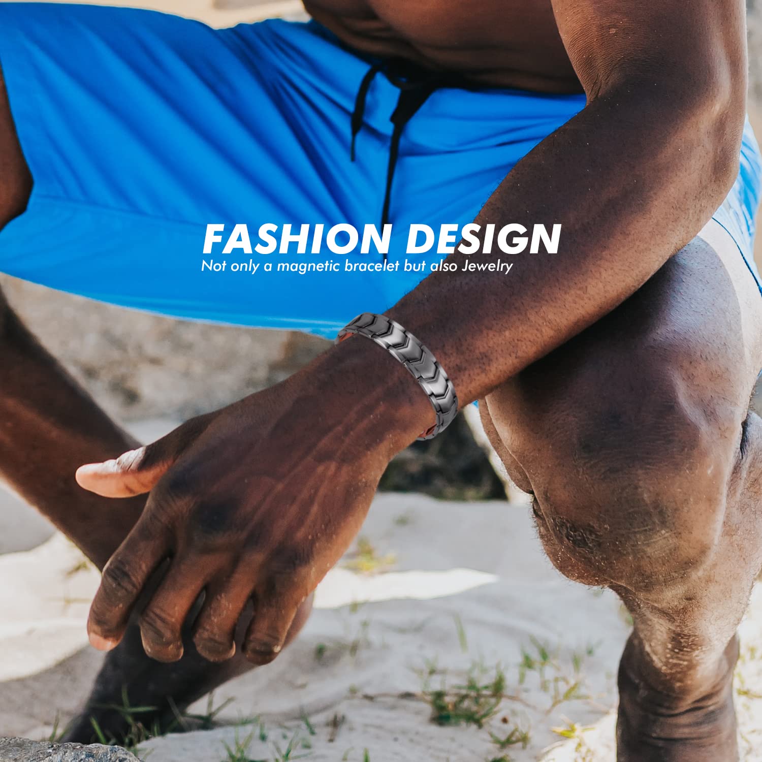 Auinz - Copper Bracelets for Men - 99.99% Solid Pure Copper Magnetic Bracelets Double-Row - AB Mystery