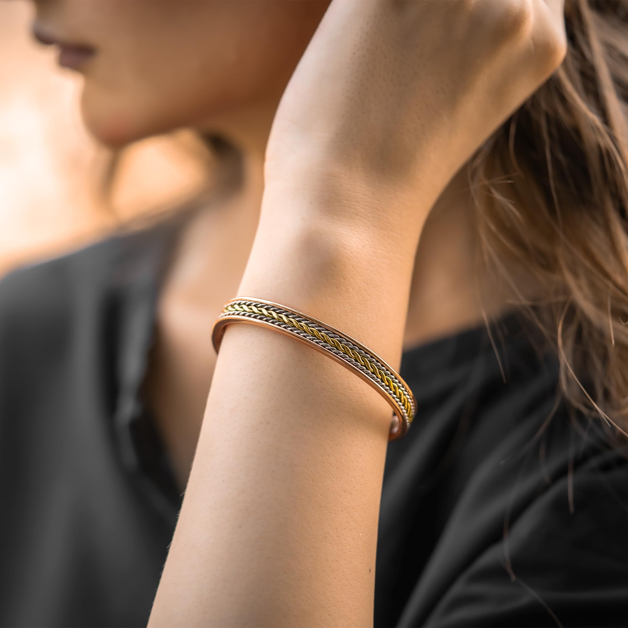 MagnetRX® Women's Copper Bracelet – Effective 99.9% Pure Copper Magnetic Therapy Bracelets - AB Mystery