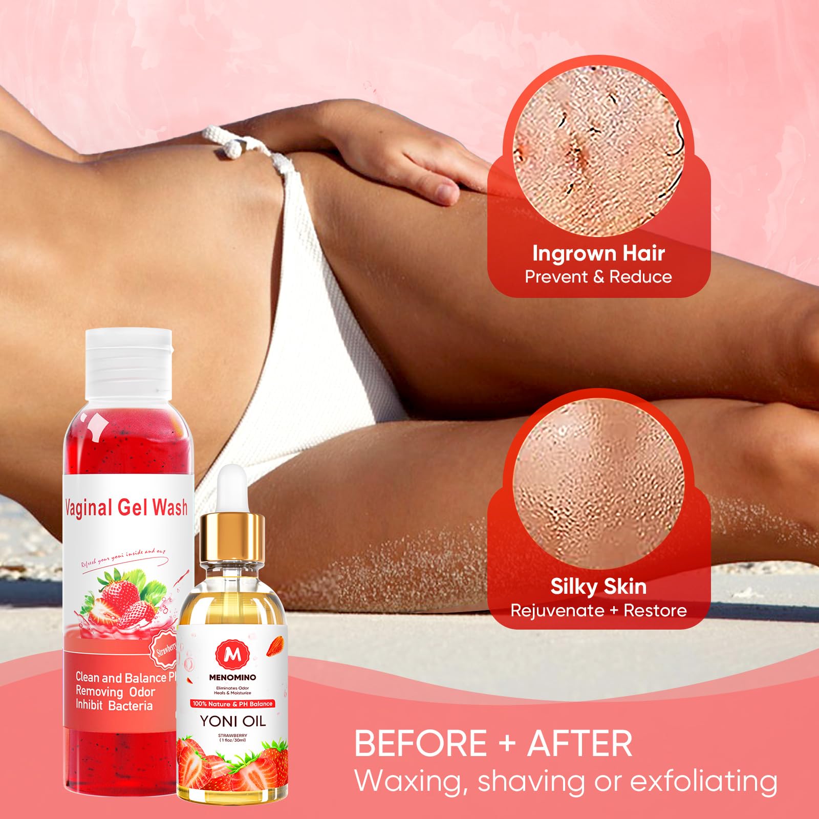 Feminine Wash & Yoni Soap Bar & Yoni Oil for Women pH Balance, Yoni Wash for Vaginal Moisturizing - AB Mystery