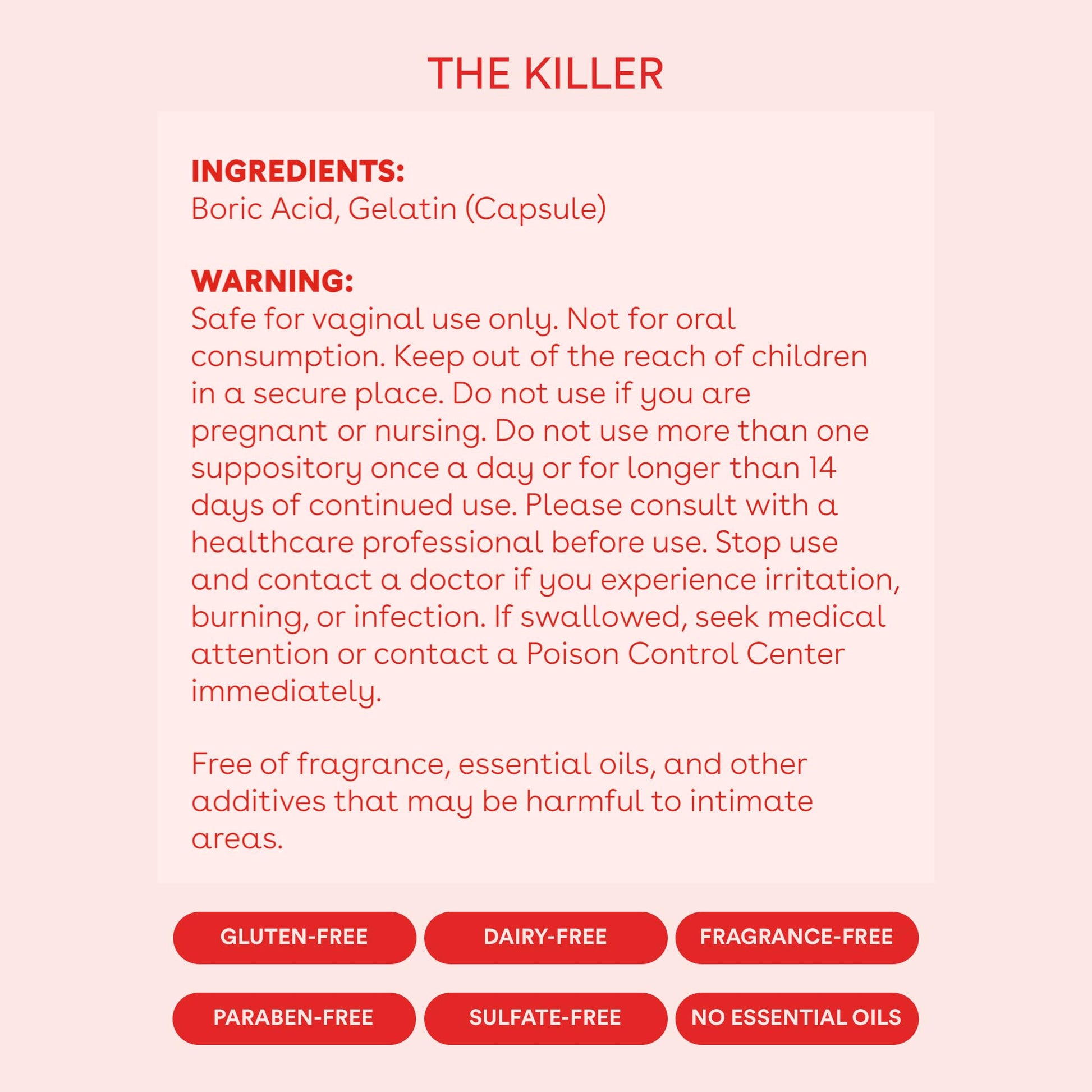 Love Wellness Good Girl Probiotics & The Killer | Vaginal pH Balance Supplement & Boric Acid Suppositories - AB Mystery