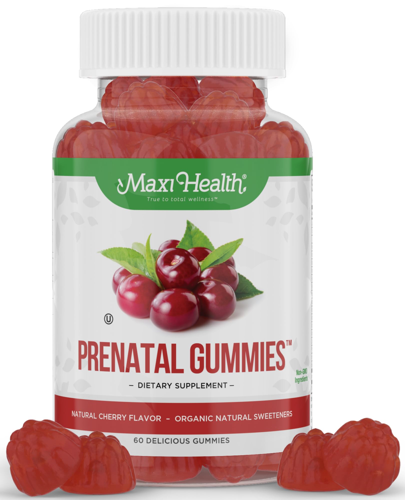 Organic Prenatal Gummies for Women - The Sweet Way to Nurture Your Tomorrow - Kosher Cherry