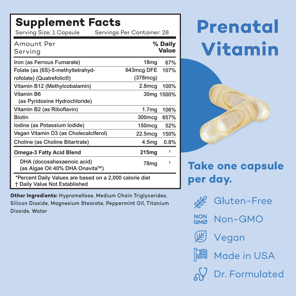 Premama Prenatal Vitamin Energy Boost Drink Mix & Prenatal Support Bundle, Omega 3, B Vitamins Premama