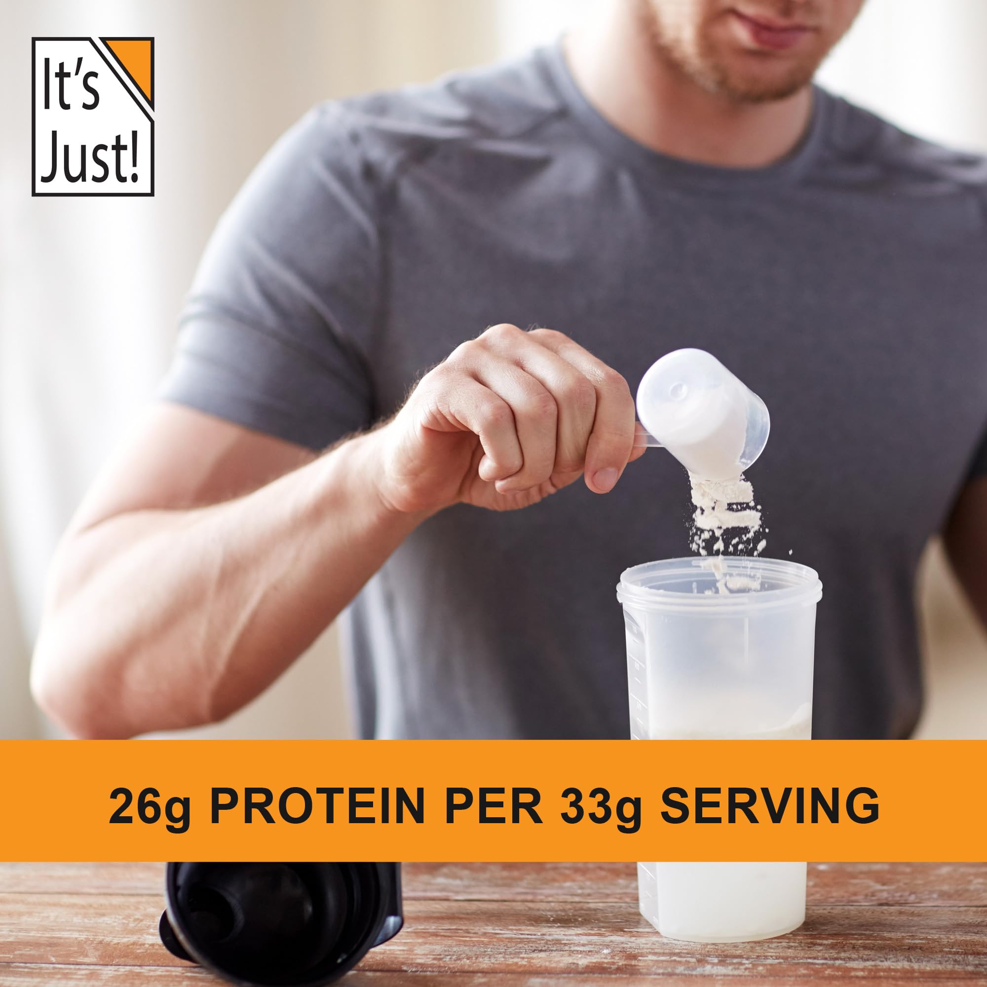 It's Just! - 100% Whey Protein Concentrate, Made in USA, Premium WPC-80, No Added - AB Mystery