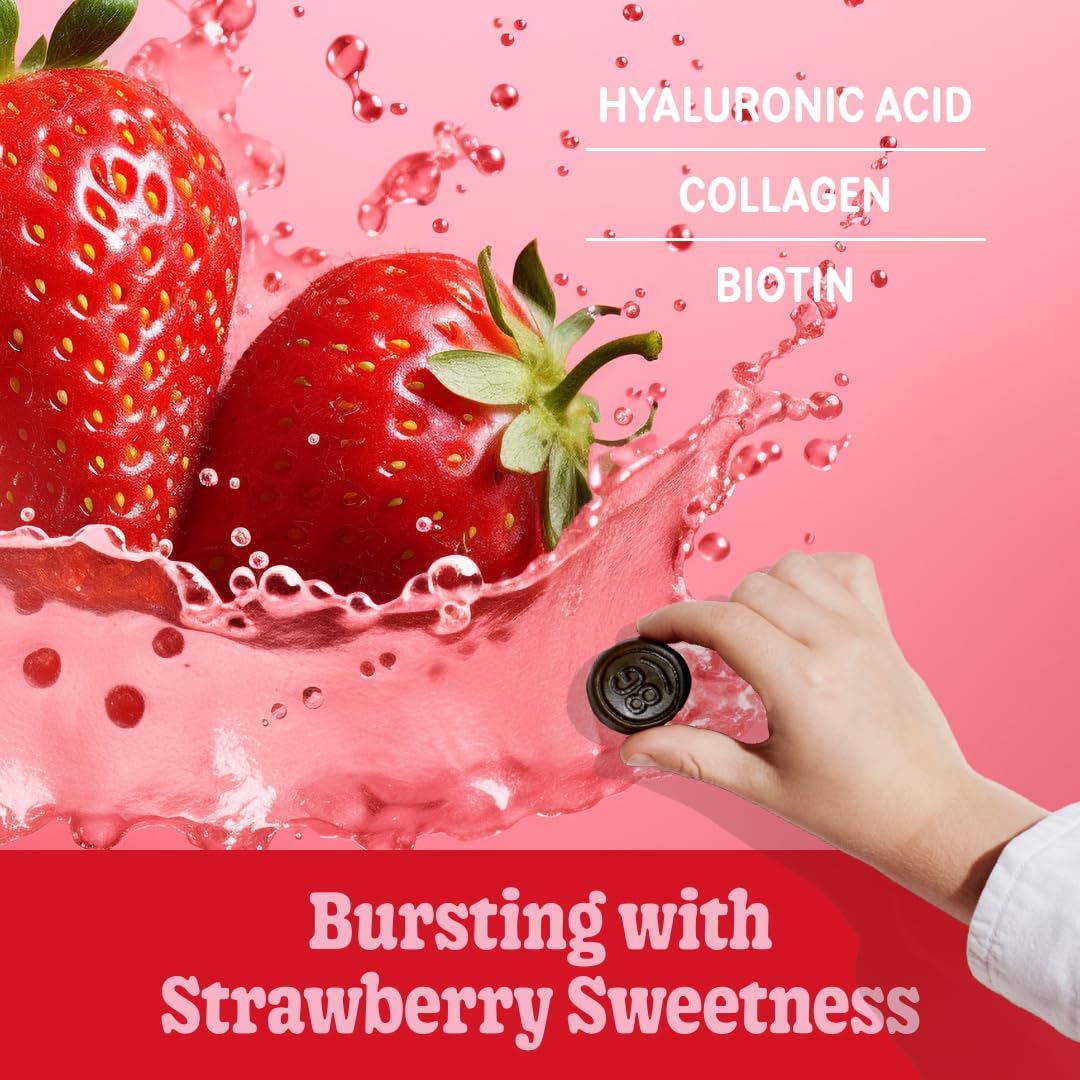 8Greens Skin Gummies with Collagen & Biotin - for Healthy Skin, Hair, and Nails - AB Mystery