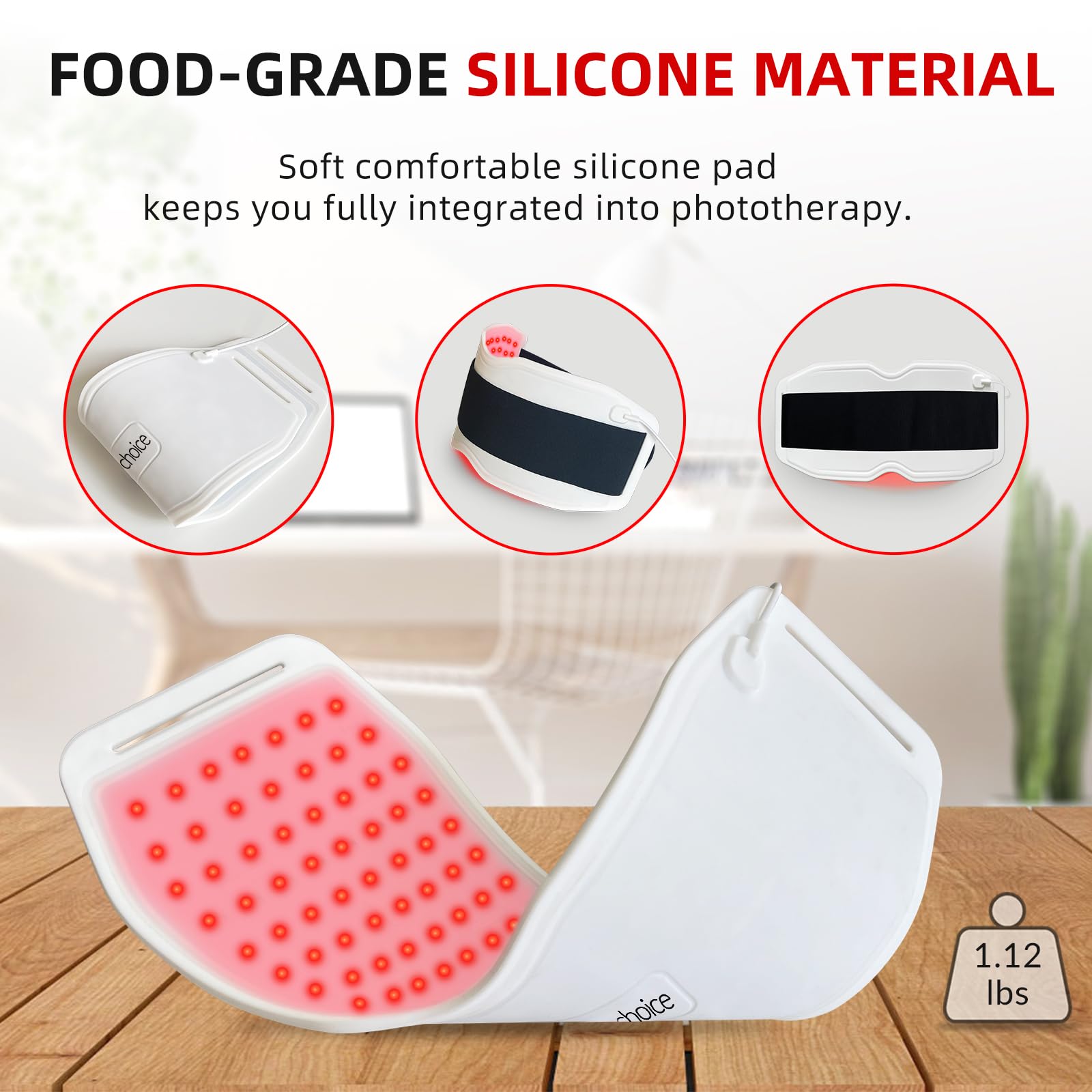 Toponechoice Red Light Therapy Belt, 450pcs 660nm 850nm 940nm, Infrared Light Therapy - AB Mystery