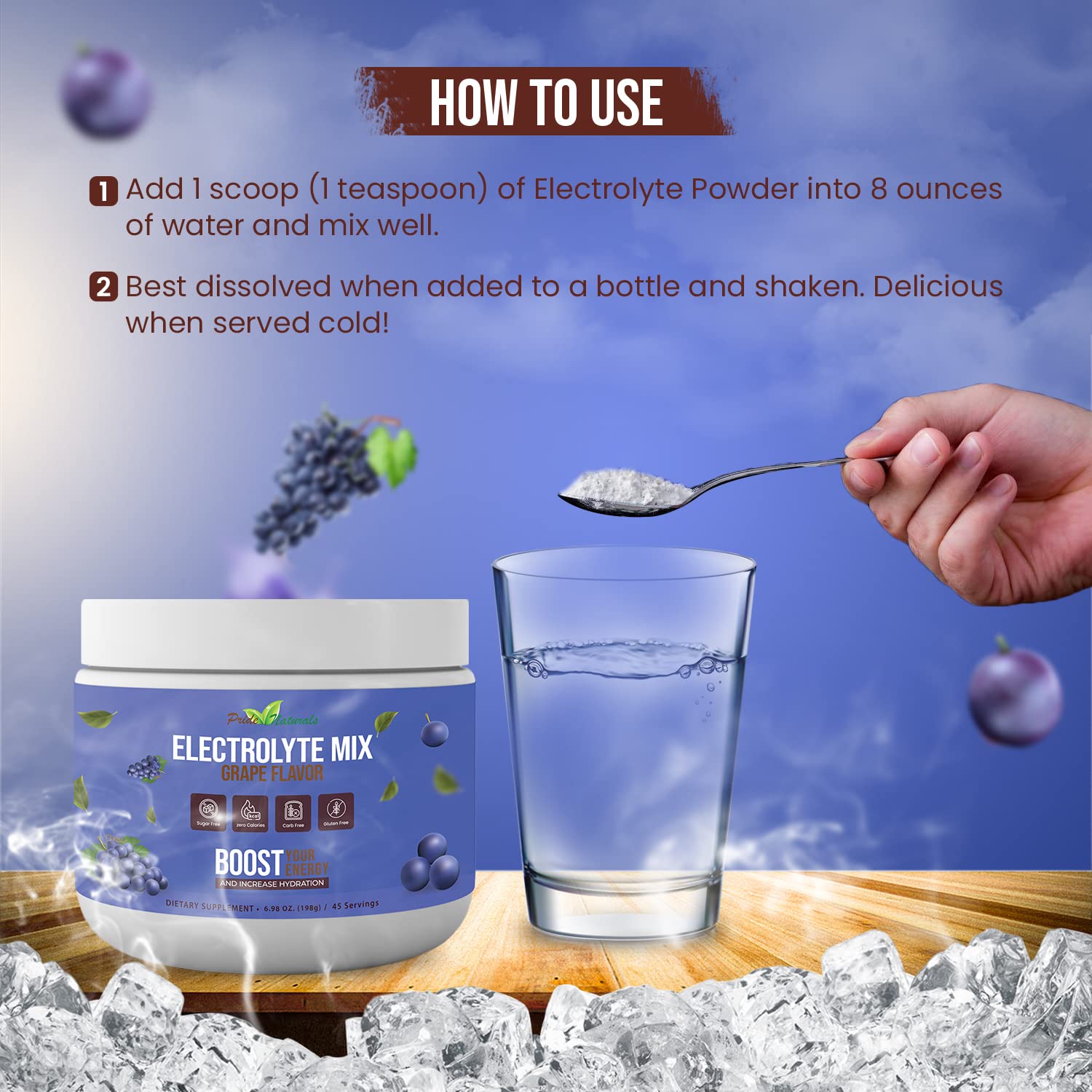 Electrolyte Powder - Refreshing Workout Recovery Electrolytes, Sugar Free, Gluten Free - AB Mystery