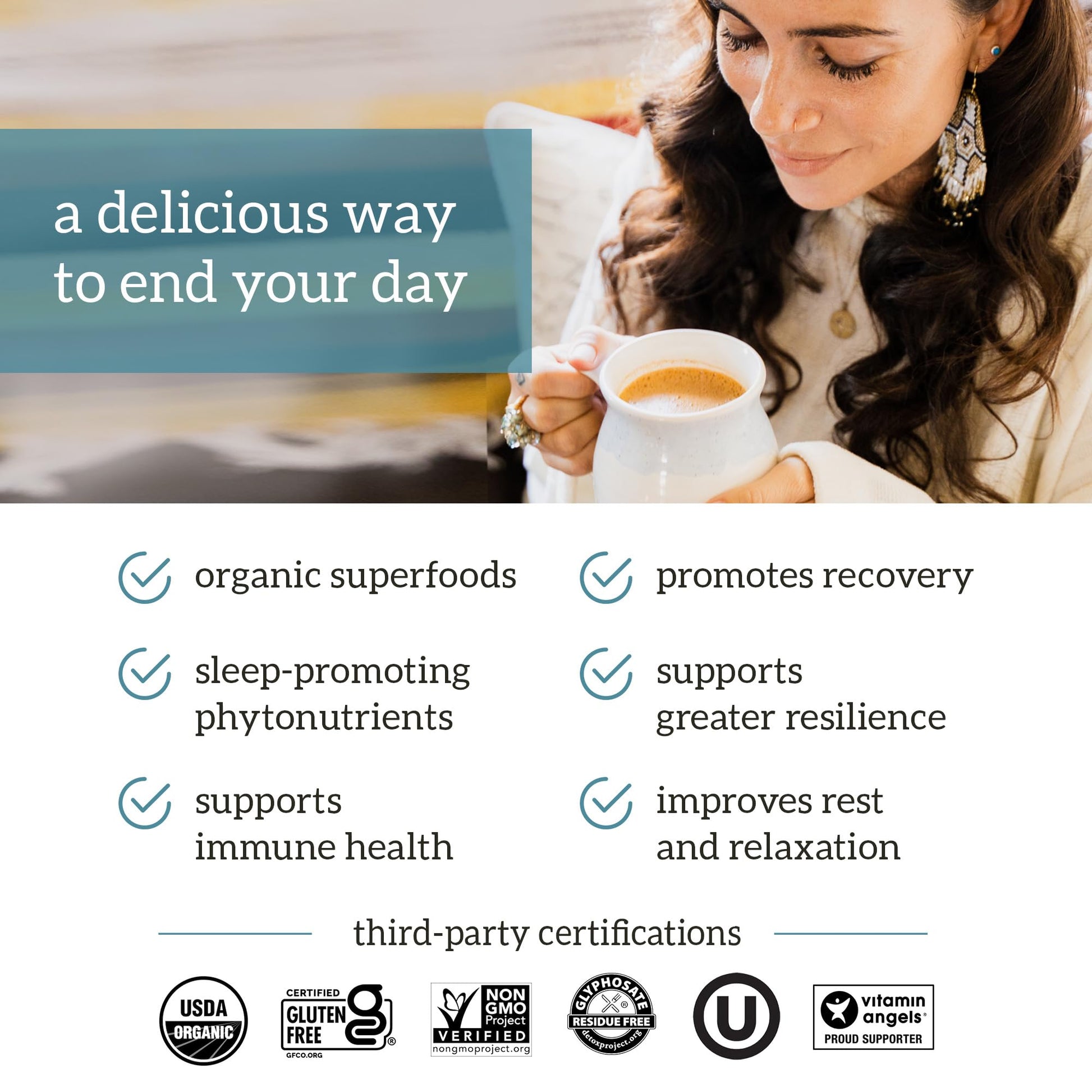 Organifi Sunrise to Sunset Power Box (9.5 Oz. Each) - Organic Superfood Powder - AB Mystery