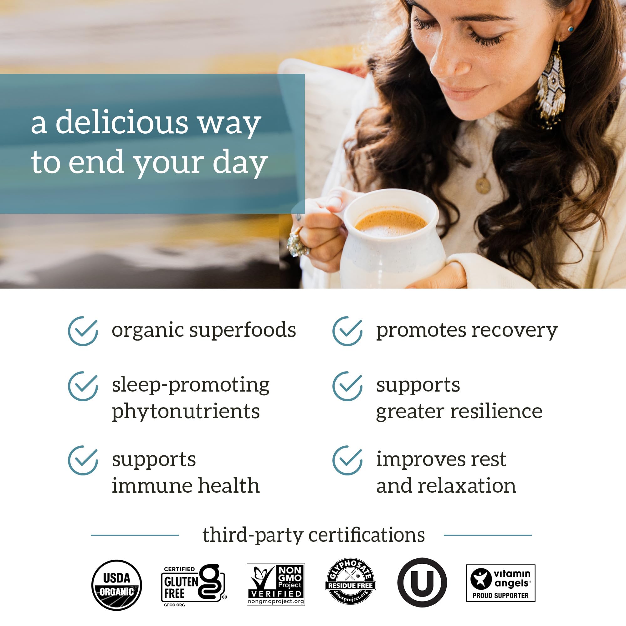 Organifi Sunrise to Sunset Power Box (9.5 Oz. Each) - Organic Superfood Powder - AB Mystery