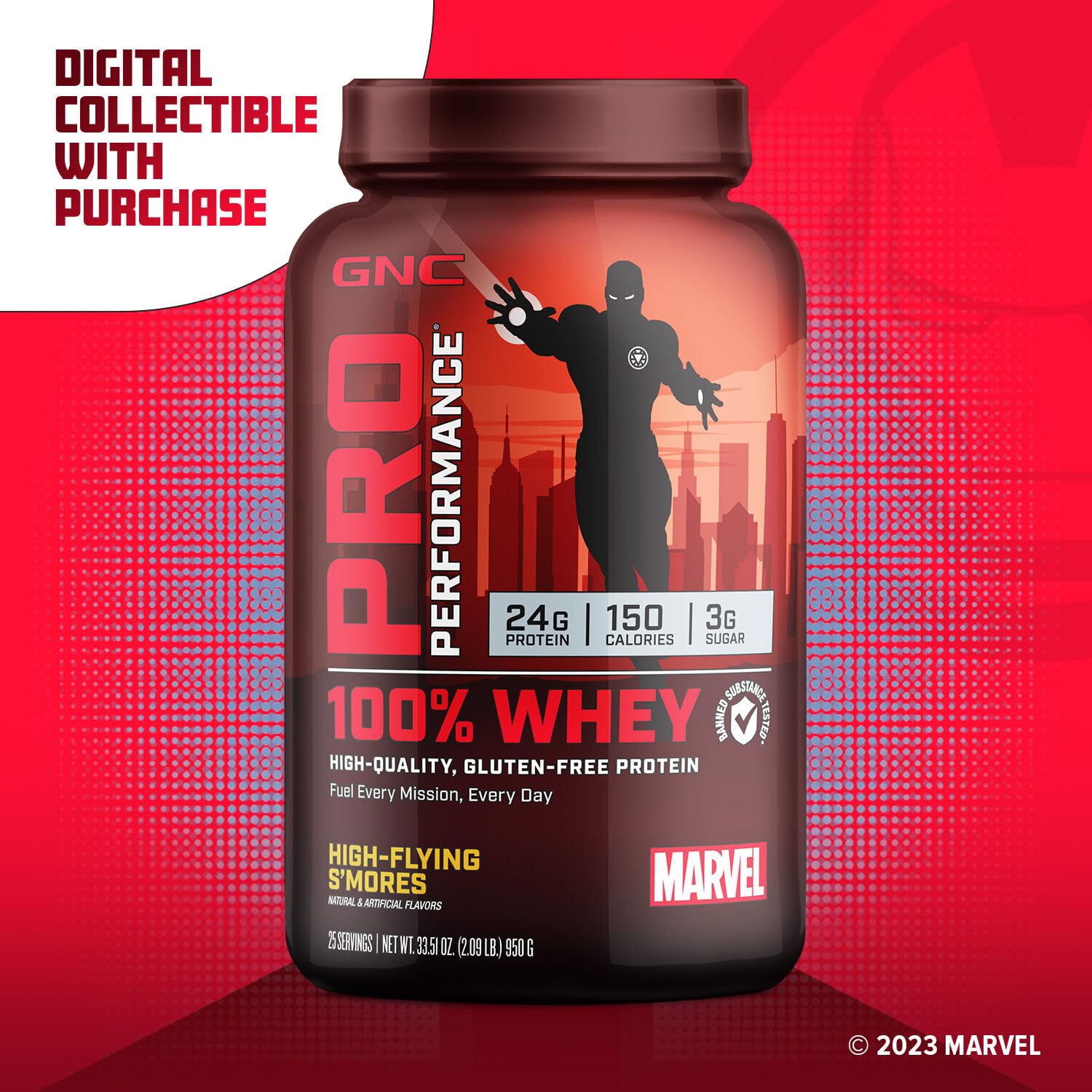 GNC Pro Performance 100% Whey - Marvel: High-Flying S'Mores - 25 Servings - AB Mystery