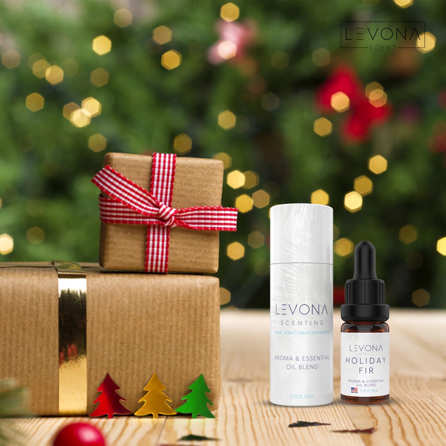 Levona Scent Christmas Essential Oils for Diffuser: Holiday Fir Essential Oil for Diffusers for Home - AB Mystery