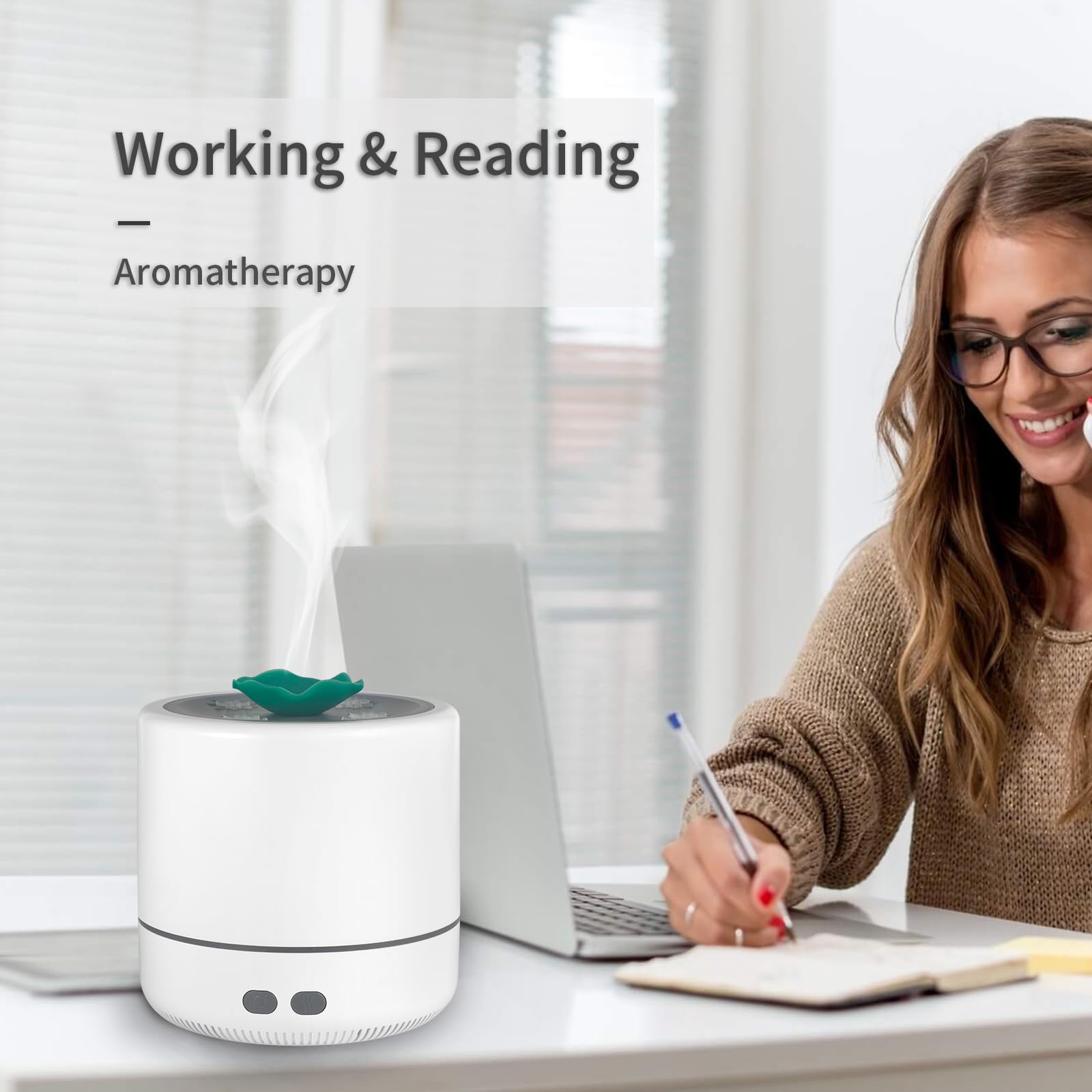 Essential Oil Diffuser, Plug in Silent Essential Oil Diffuser, Ultrasonic Aromatherapy Fragrant Oil - AB Mystery