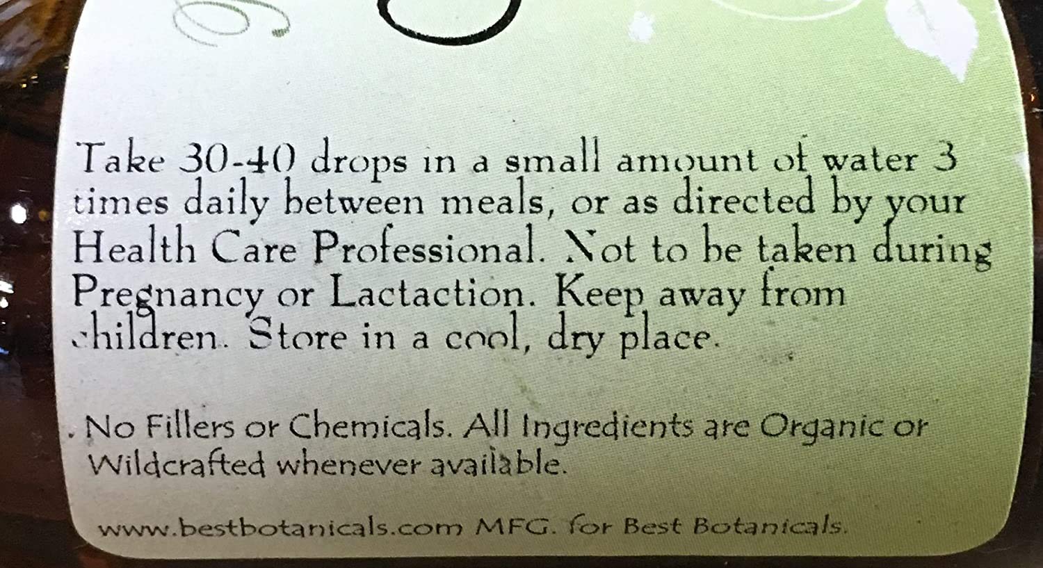 Best Botanicals Chaste Tree Berry Extract 1 oz. - AB Mystery