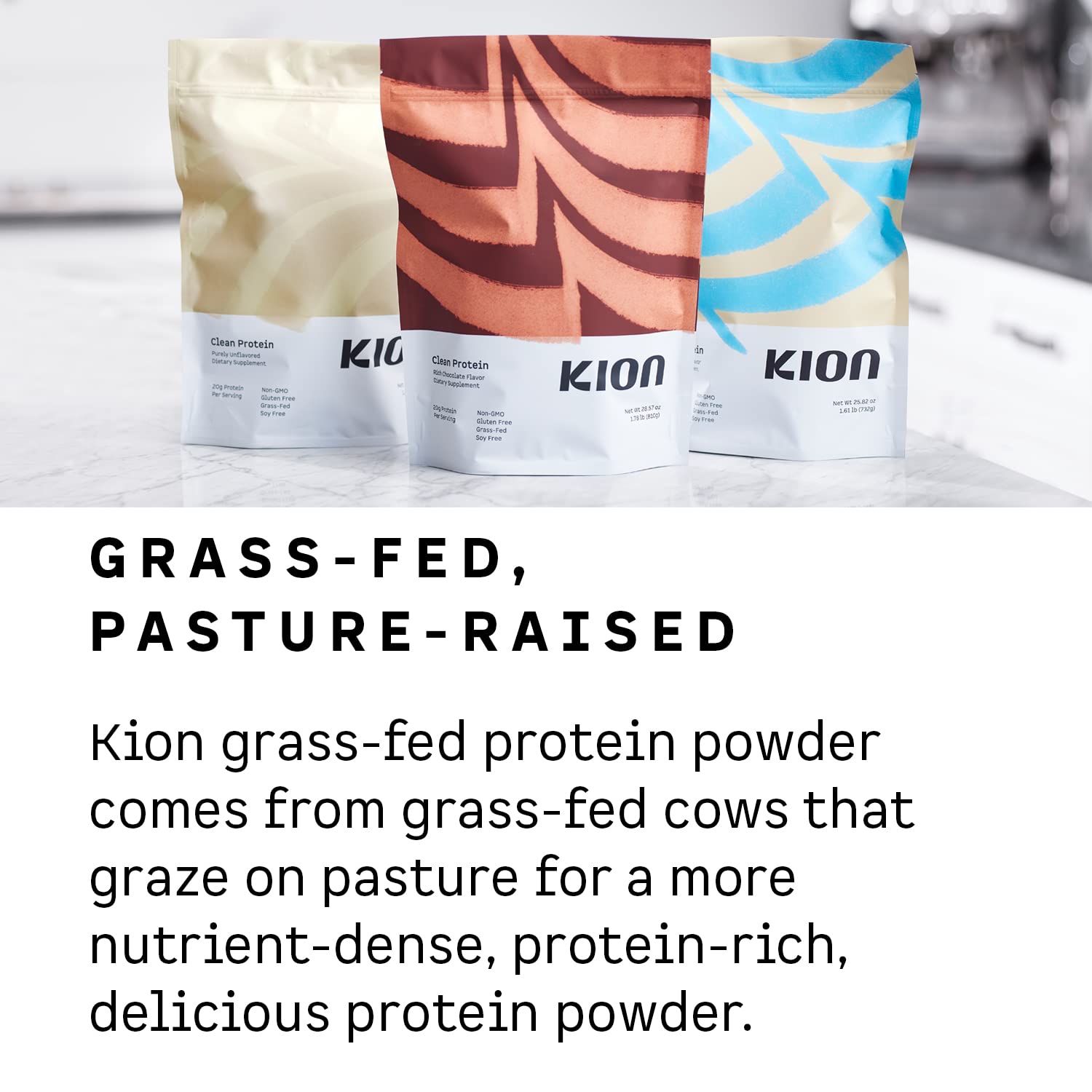 Kion Clean Protein | Grass-Fed & Pasture-Raised Whey Isolate Protein Powder - AB Mystery