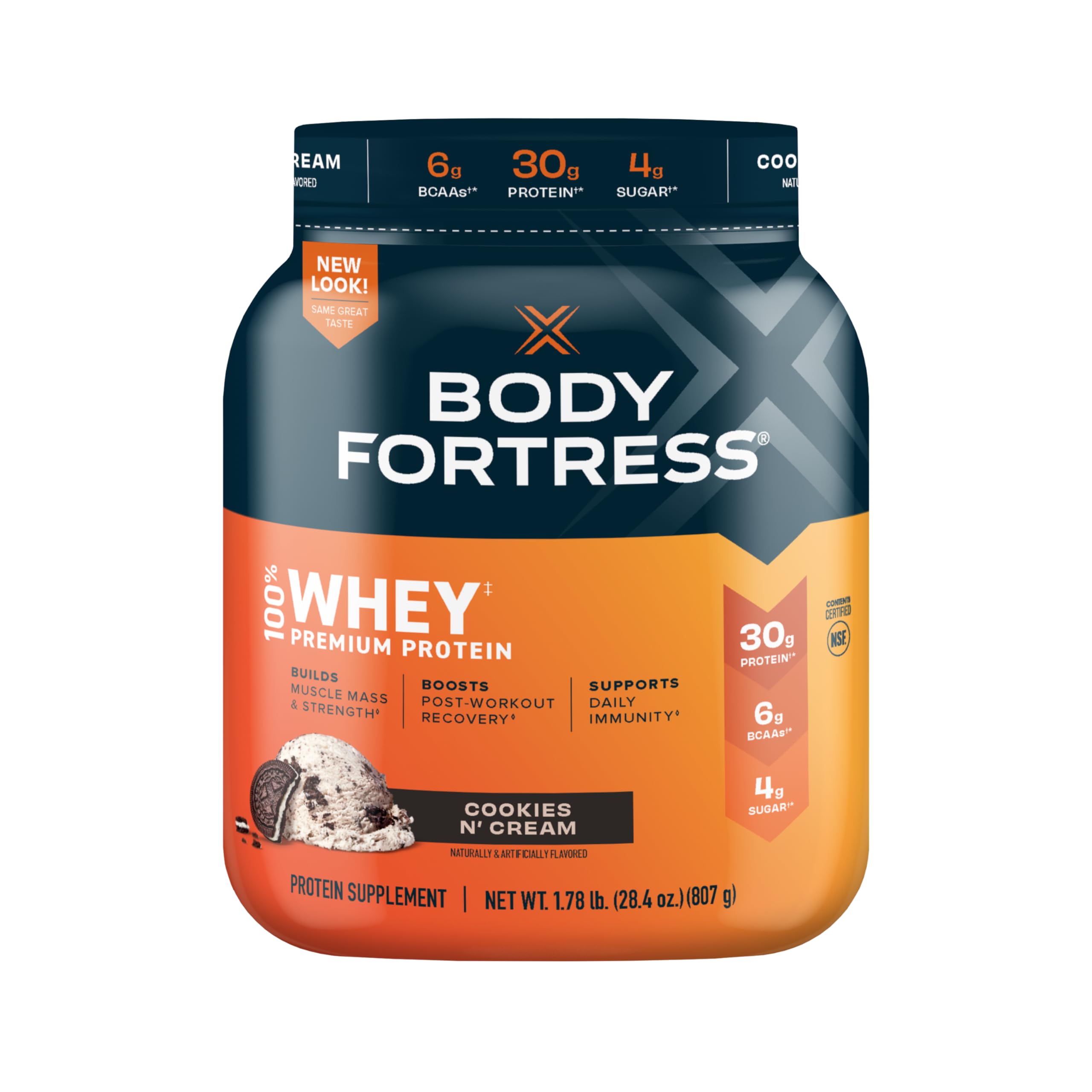 Body Fortress Super Advanced Isolate Protein Powder, Gluten Free, Vanilla Creme Flavored - AB Mystery