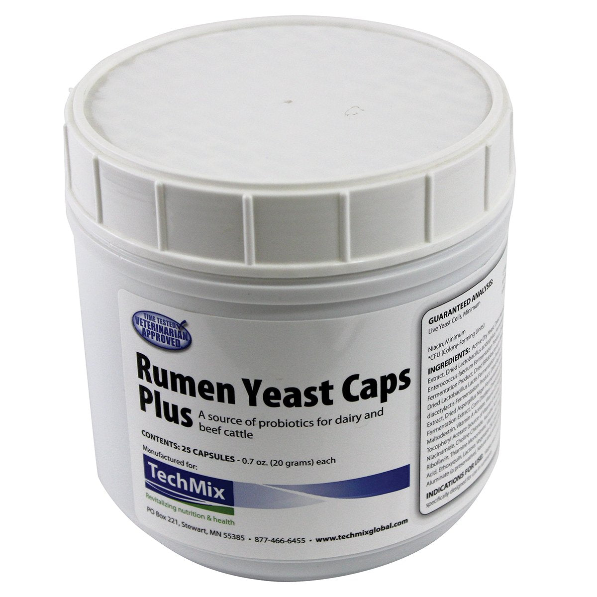 Rumen Yeast Caps, 25 Tablets