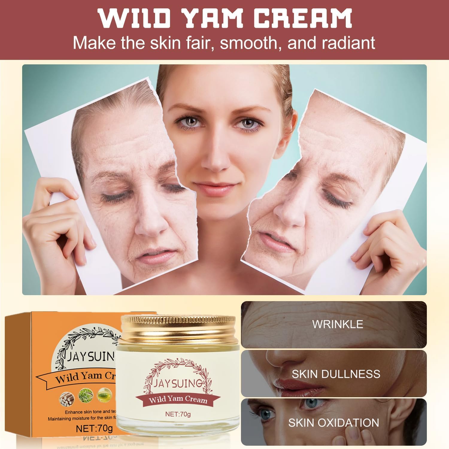 3PCS Wild Yam Cream, Annas Wild Yam Cream Organic for Hormone Balance, Women's Organic - AB Mystery