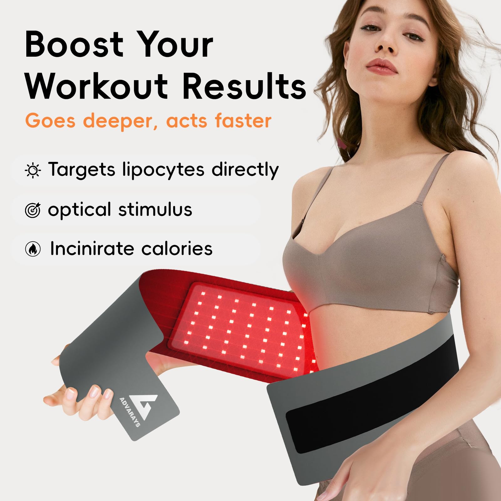 Red Light Therapy Infrared Belt: Pain Relief Body Pad 100 LEDs Red Light Therapy Belt - AB Mystery