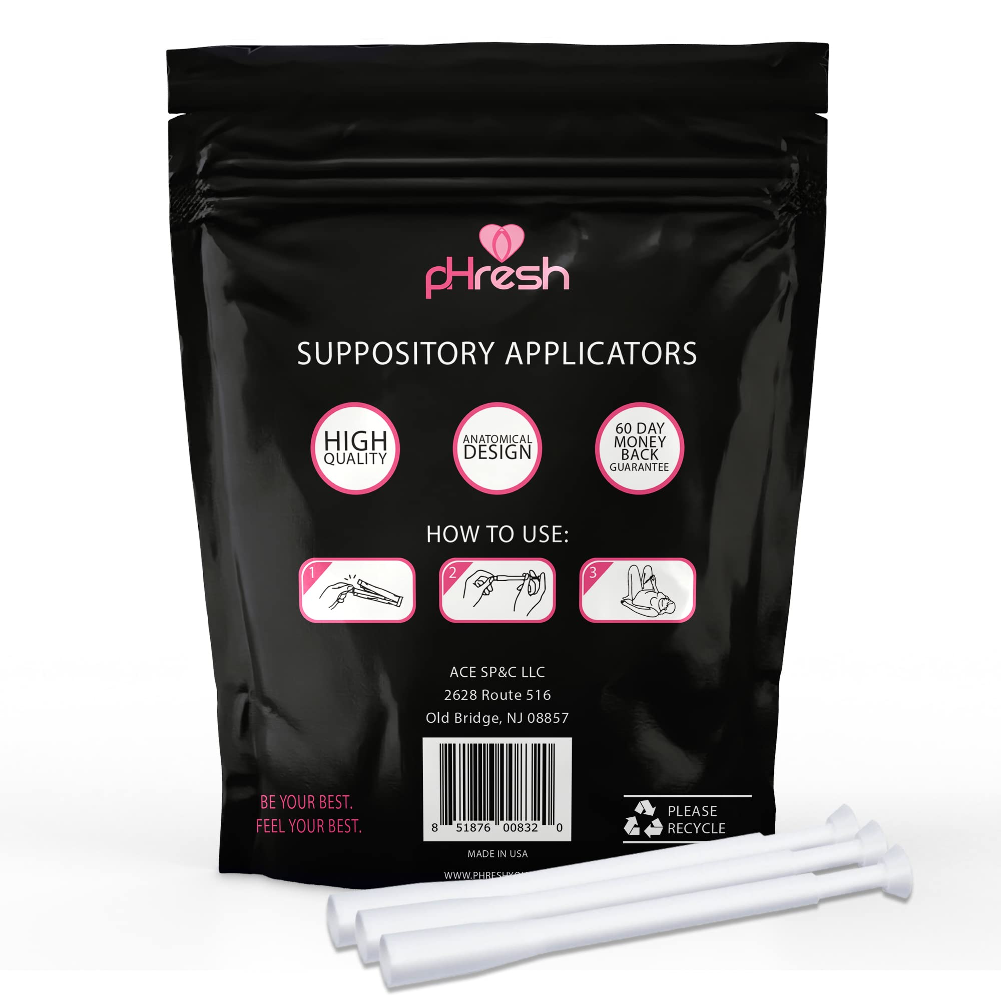 ACE NUTRITION Boric Acid Suppositories + 30 Applicators - AB Mystery