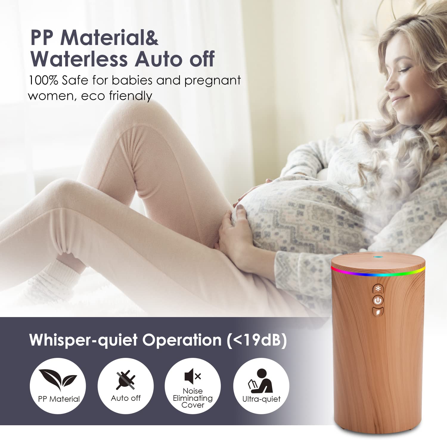 Car Diffuser, USB Essential Oil Diffuser Ultrasonic Car Humidifier Aromatherapy Diffusers - AB Mystery