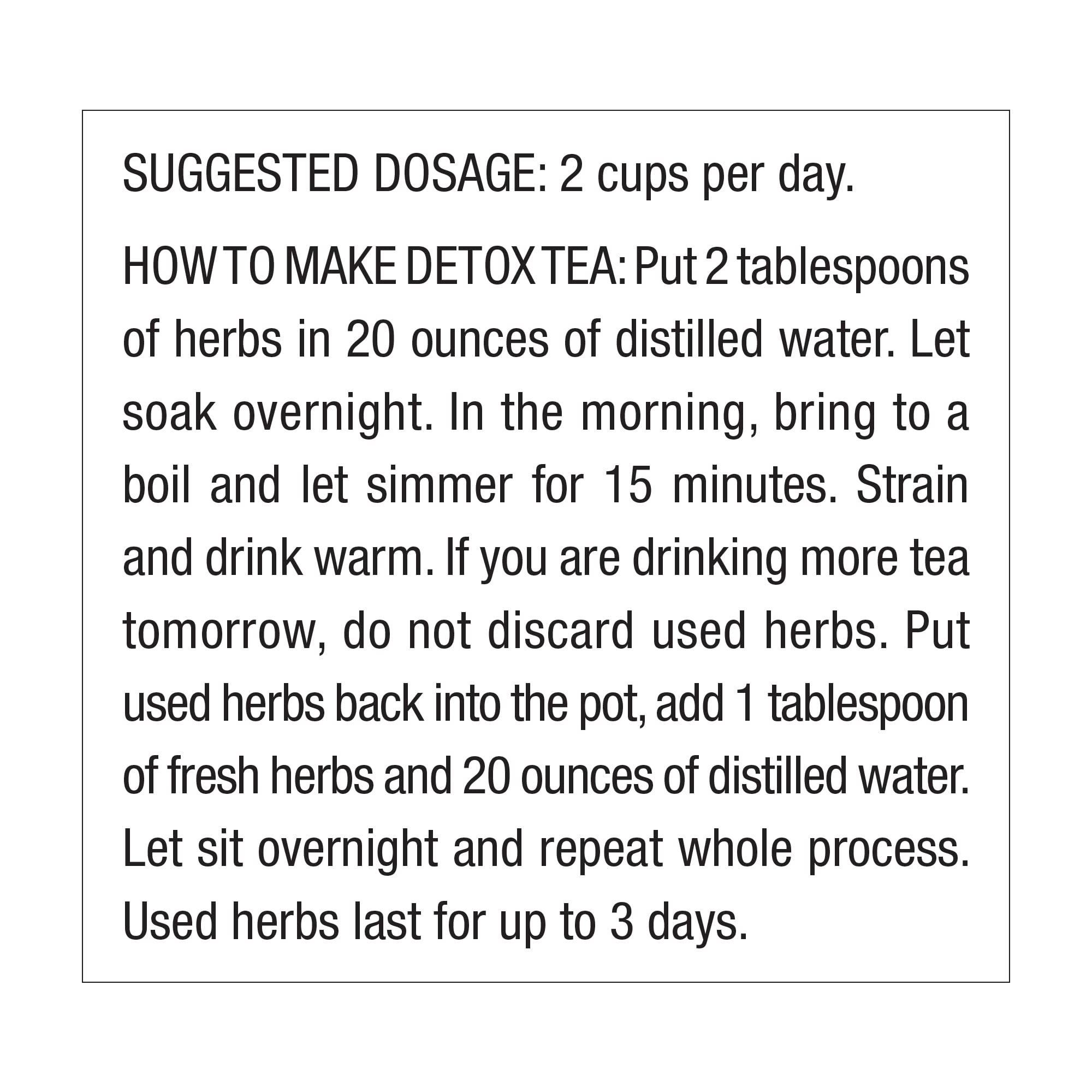 Dr. Schulze's | Detox Tea | All Purpose Herbal Tonic | Powerful Digestive Stimulant - AB Mystery