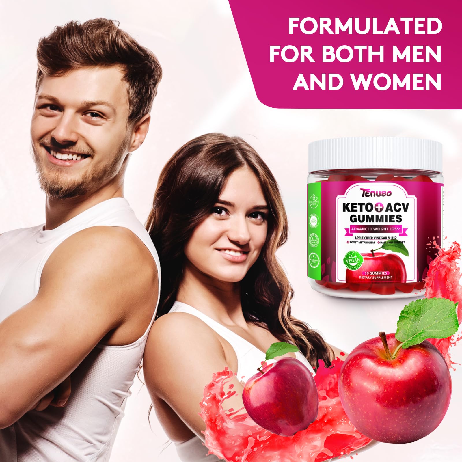 Tenubo Keto ACV Gummies Advanced Weight Loss - 90 Count Speedy Keto Acv - AB Mystery