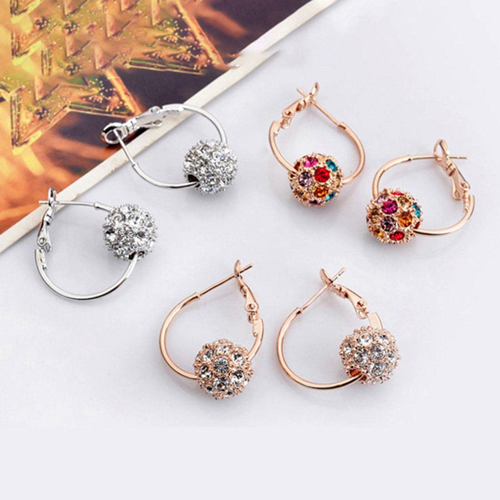 1 Pair Slimming Earrings, Weight Loss Earrings, Burning Fat Health Jewelry for Women Girls - AB Mystery