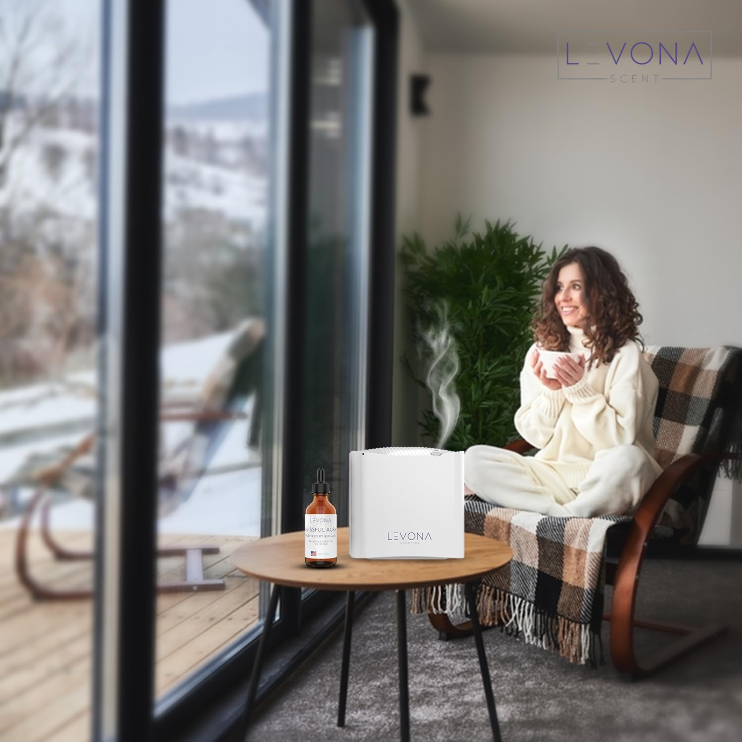 Levona Scent Essential Oils for Diffuser: Blissful Aura Inspired by Bulgari with Notes of Amber - AB Mystery