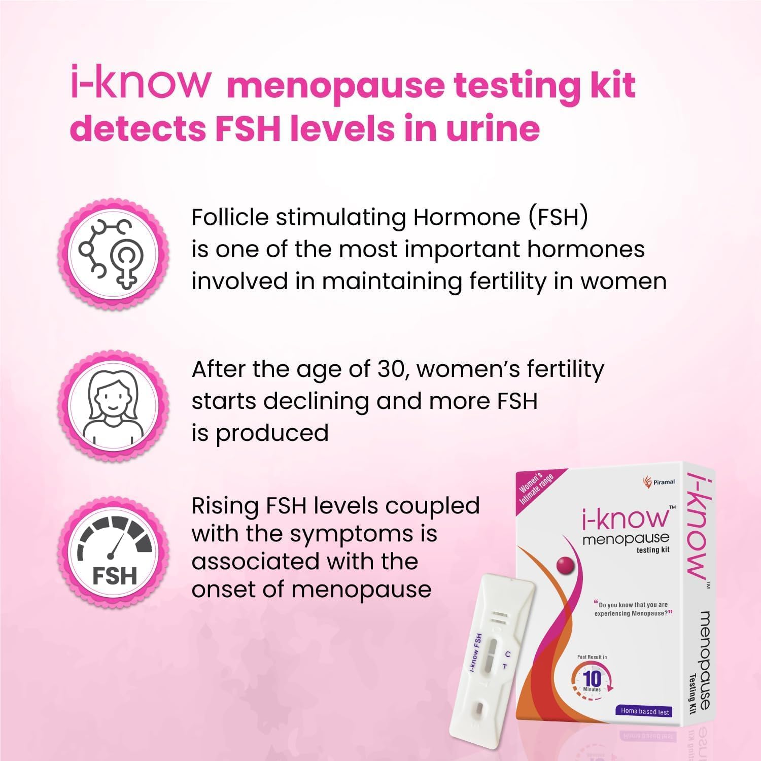 MK Menopause Testing kit | for Women Facing Menopause Symptoms Like hot Flashes, Night Sweats - AB Mystery