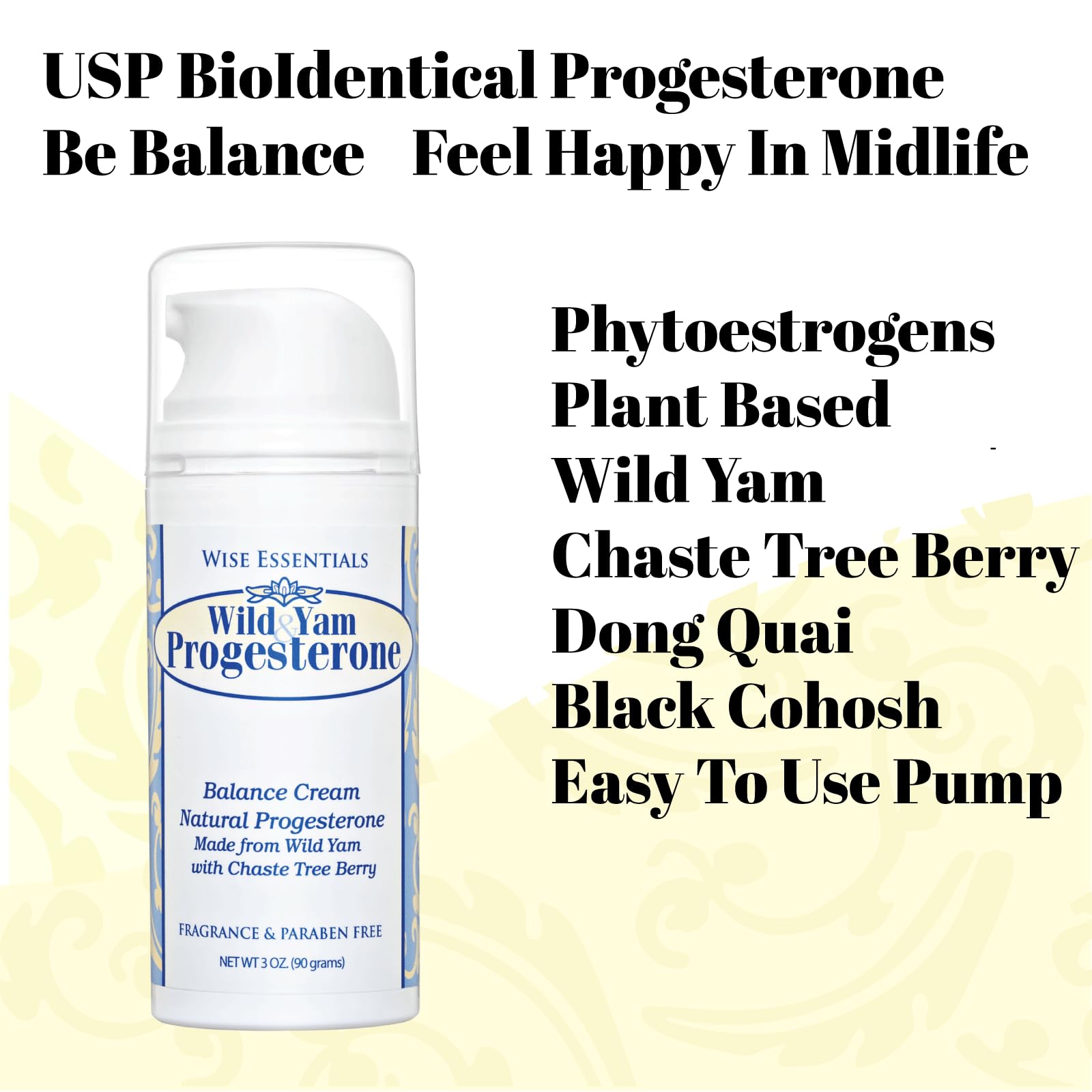 Progesterone Cream for Women Paraben Free - Bioidentical Progesterone Balance Body Cream - AB Mystery