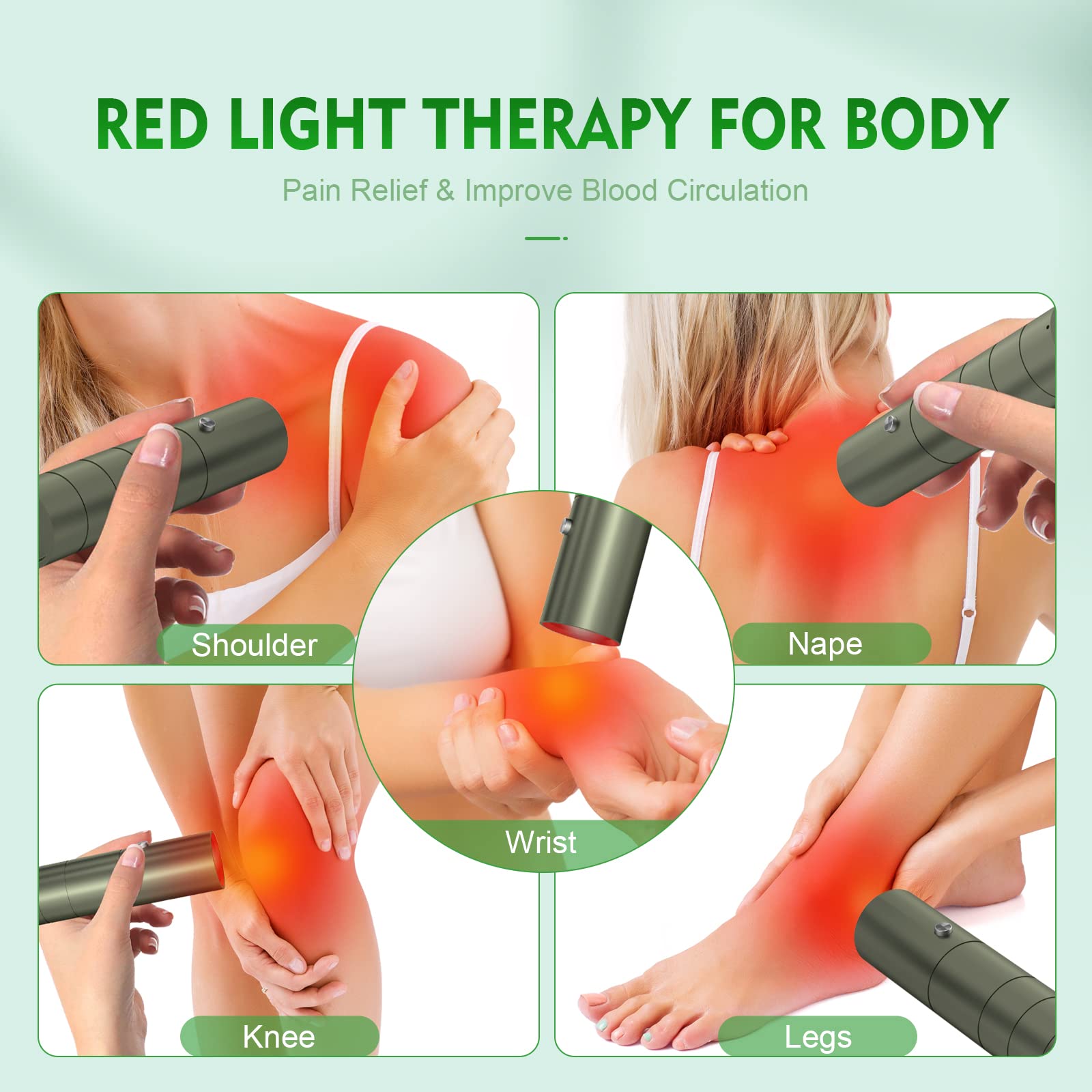 Red Light Therapy Device- Upgraded 5 in 1Red Infrared Light Machine for Body Joints & Muscles Pain Relief - AB Mystery