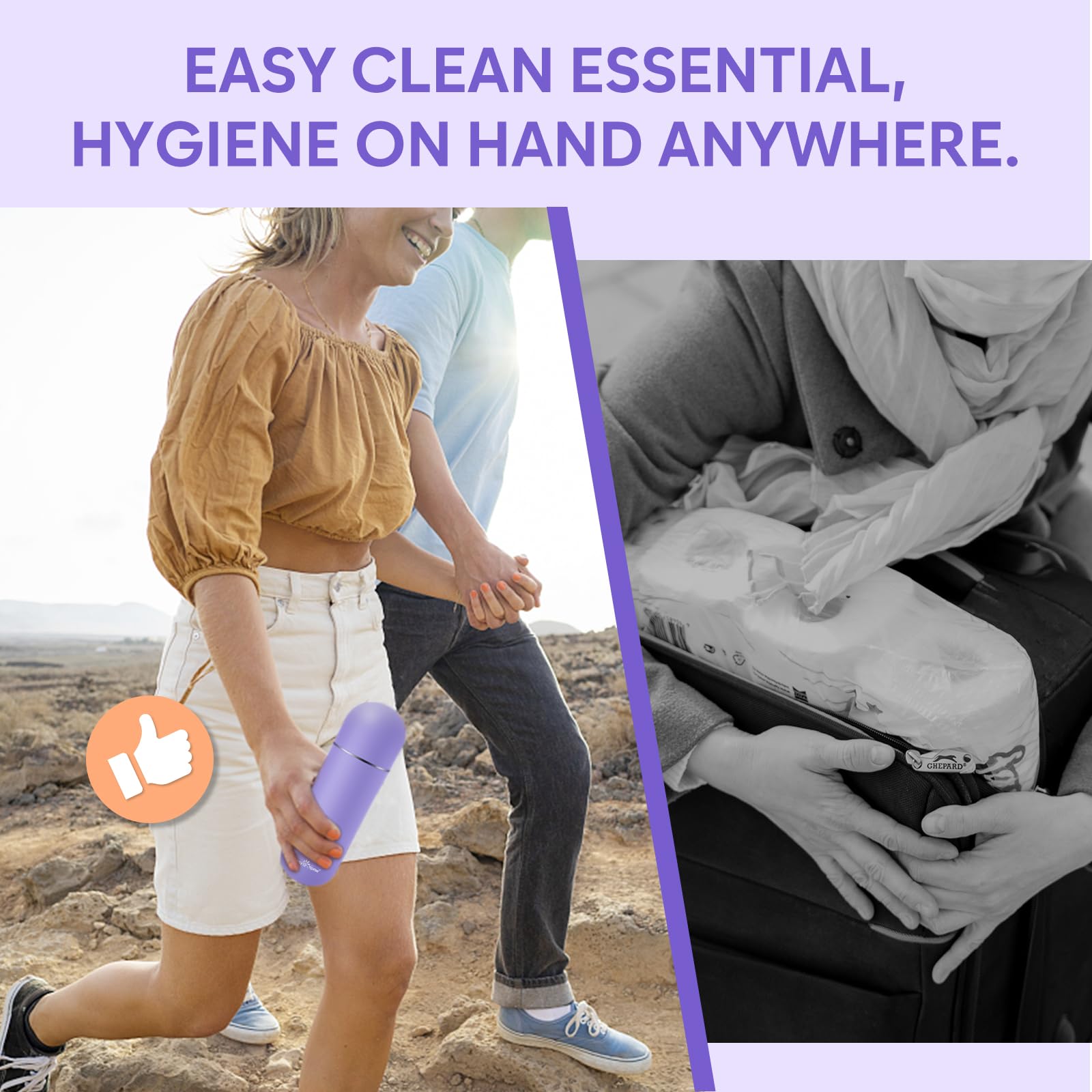 Portable Peri Bottle for Postpartum & Perineal Care: Easy@Home Handheld Bidet Perfect for Personal - AB Mystery