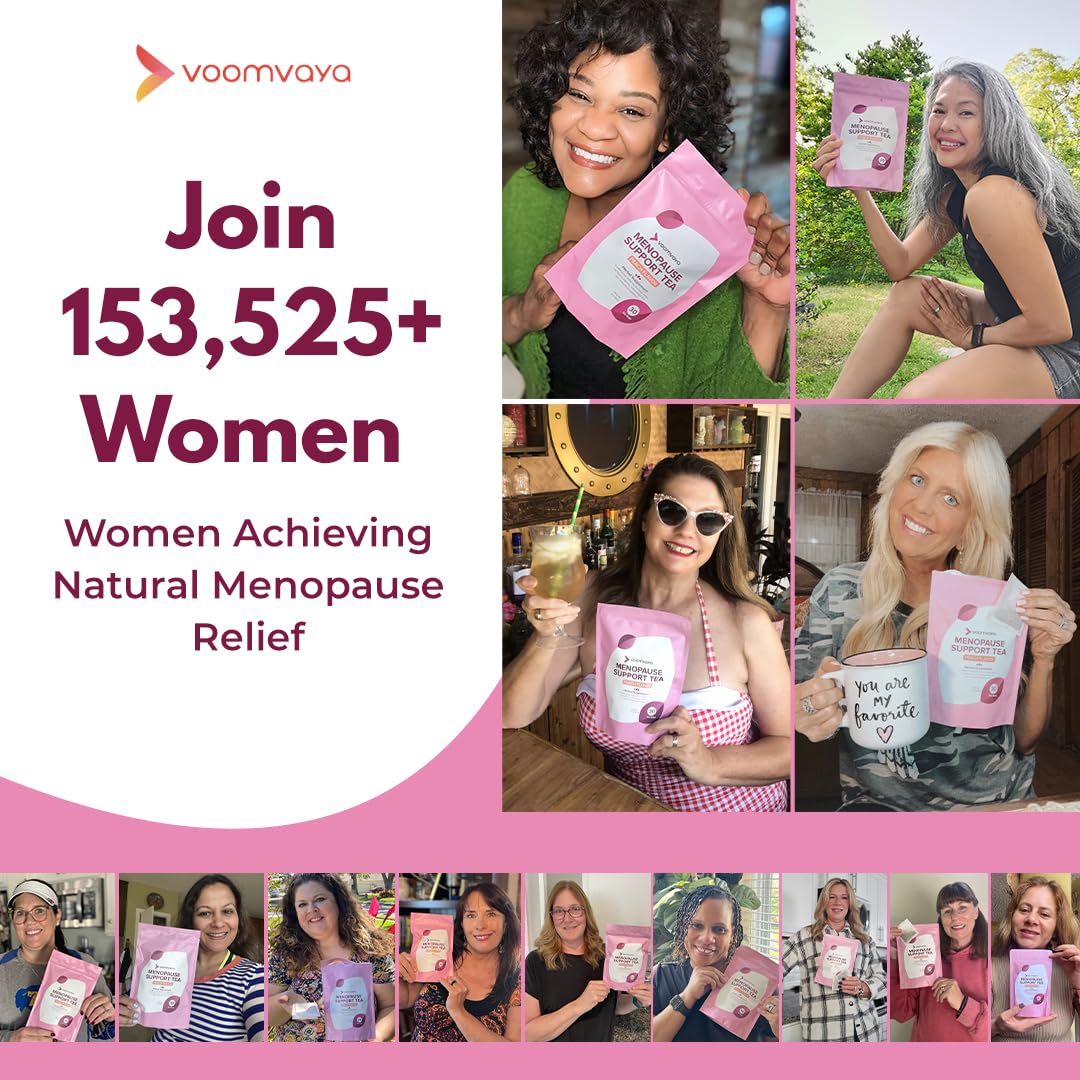VoomVaya Menopause Support Tea - Natural Menopause Relief For Women - AB Mystery