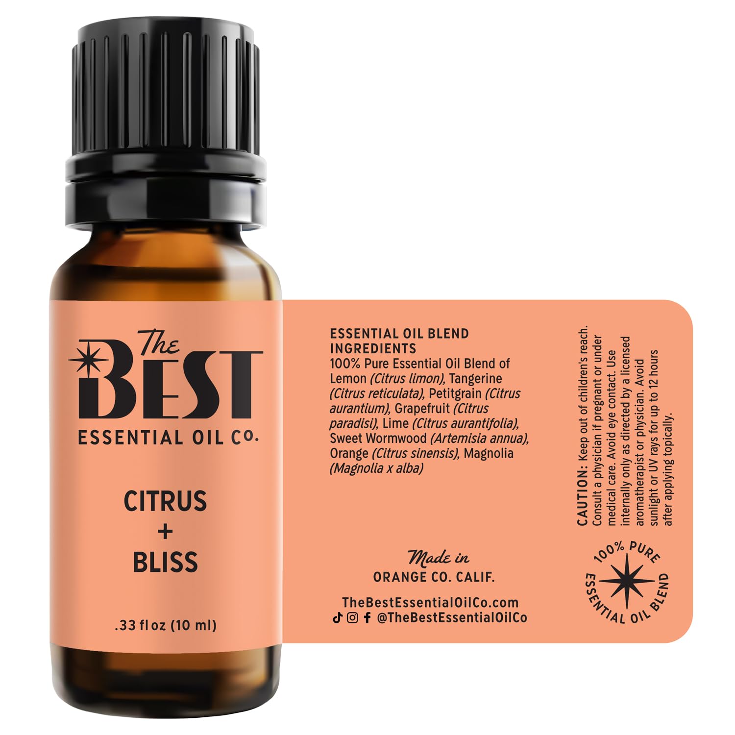 The Best Citrus + Bliss Essential Oil Blend- Premium Grade- 100% Pure & Natural for Aromatherapy - AB Mystery