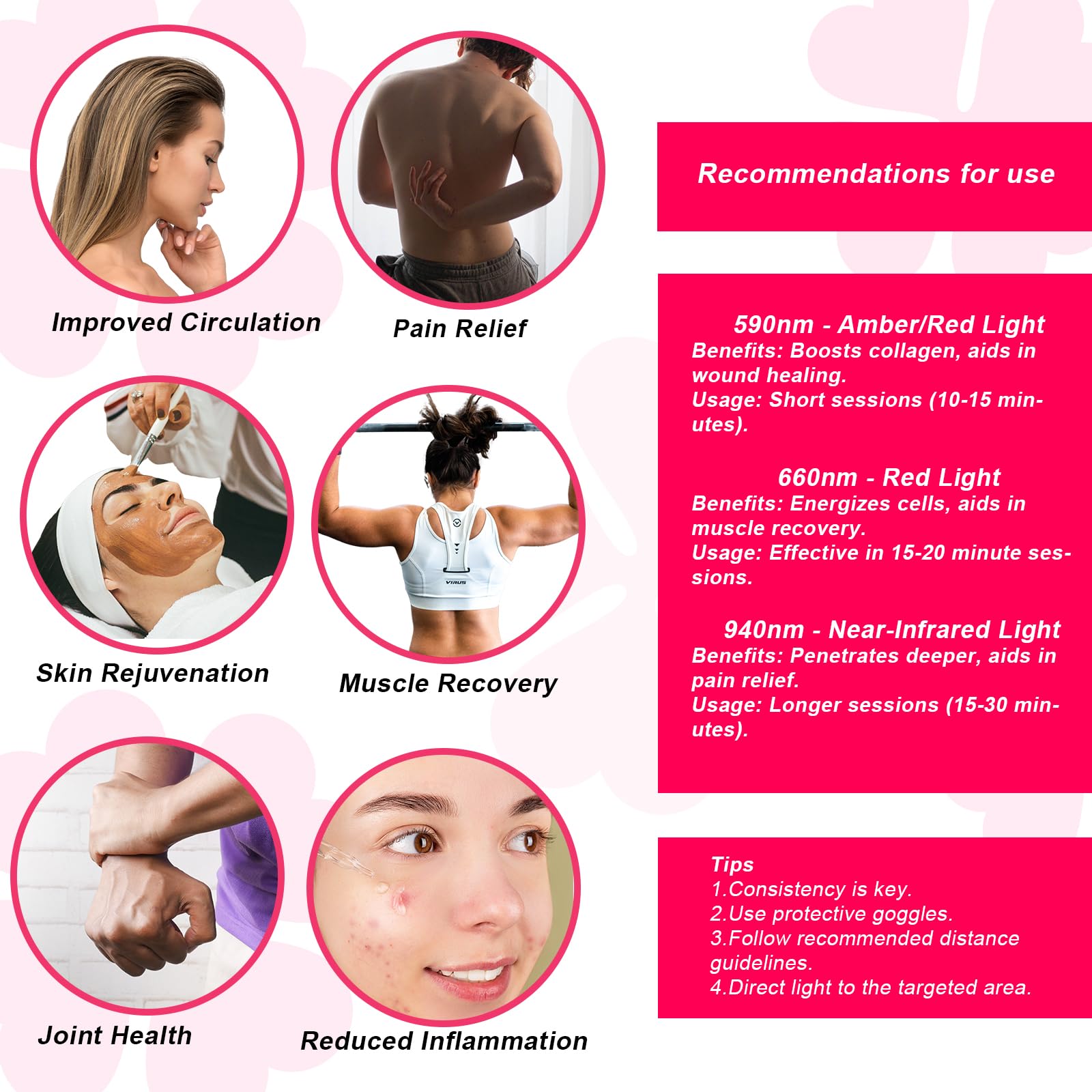 Akarishin Red Light Therapy Lamp - Boost Skin Vitality and Ease Muscle Soreness with Adjustable Stand - AB Mystery