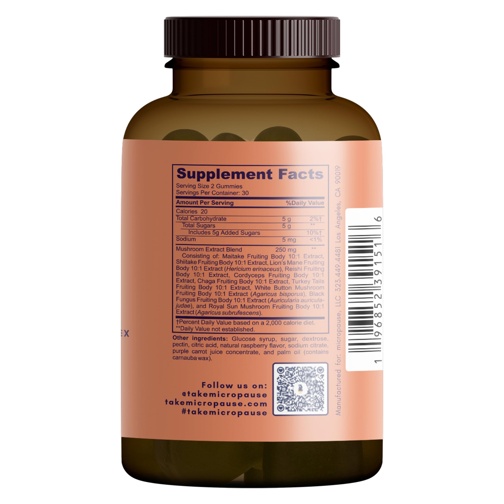 So Mush Support Hormone Free Gummies for Menopause - Supports Energy, Focus, Immunity - AB Mystery