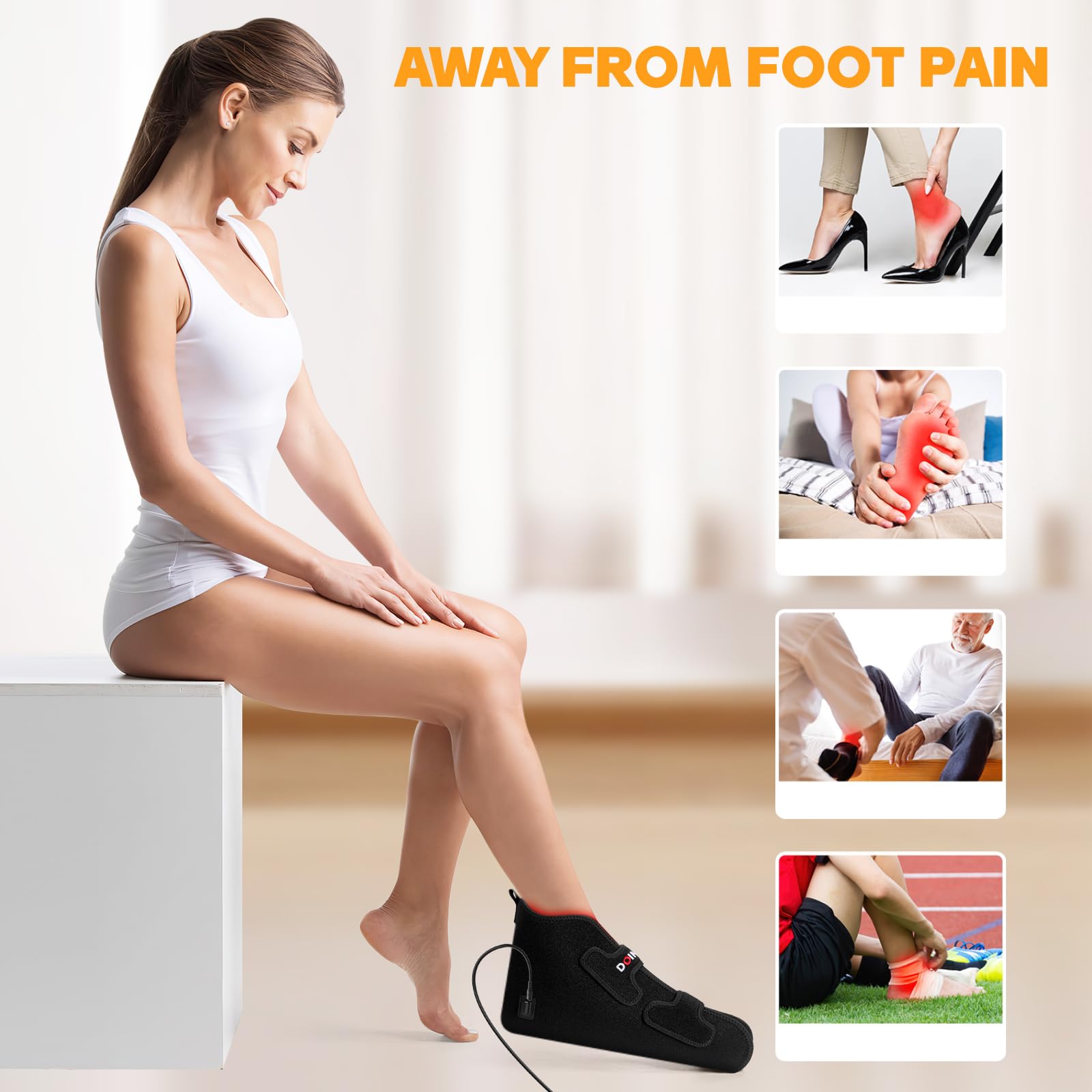 Doinart Red Light & Infrared Therapy for Feet—Infrared Light Therapy Feet for Neuropathy Shoe Wraps Toes - AB Mystery