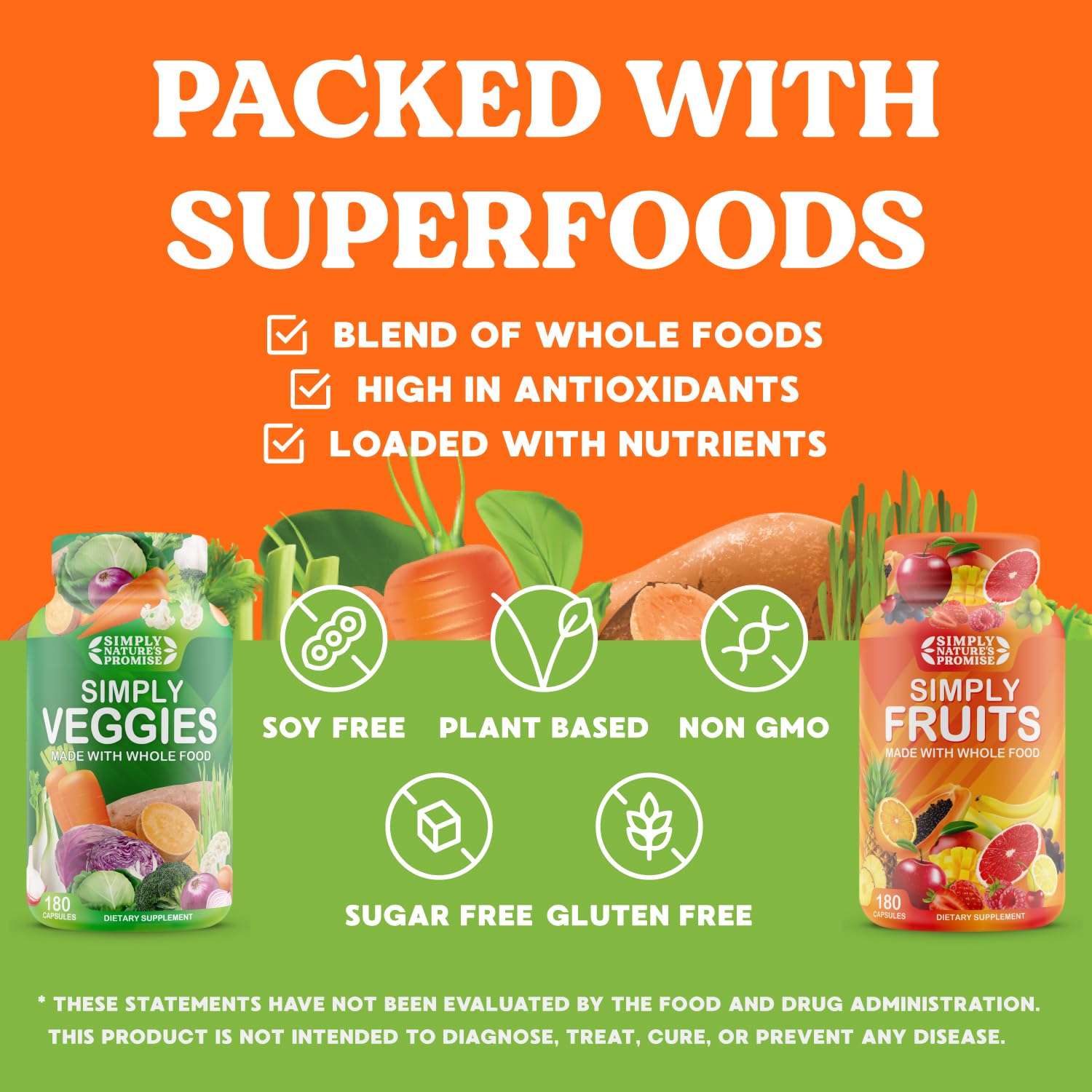 Simply Nature's Promise - Packed with Over 40 Different Fruits & Vegetables - AB Mystery