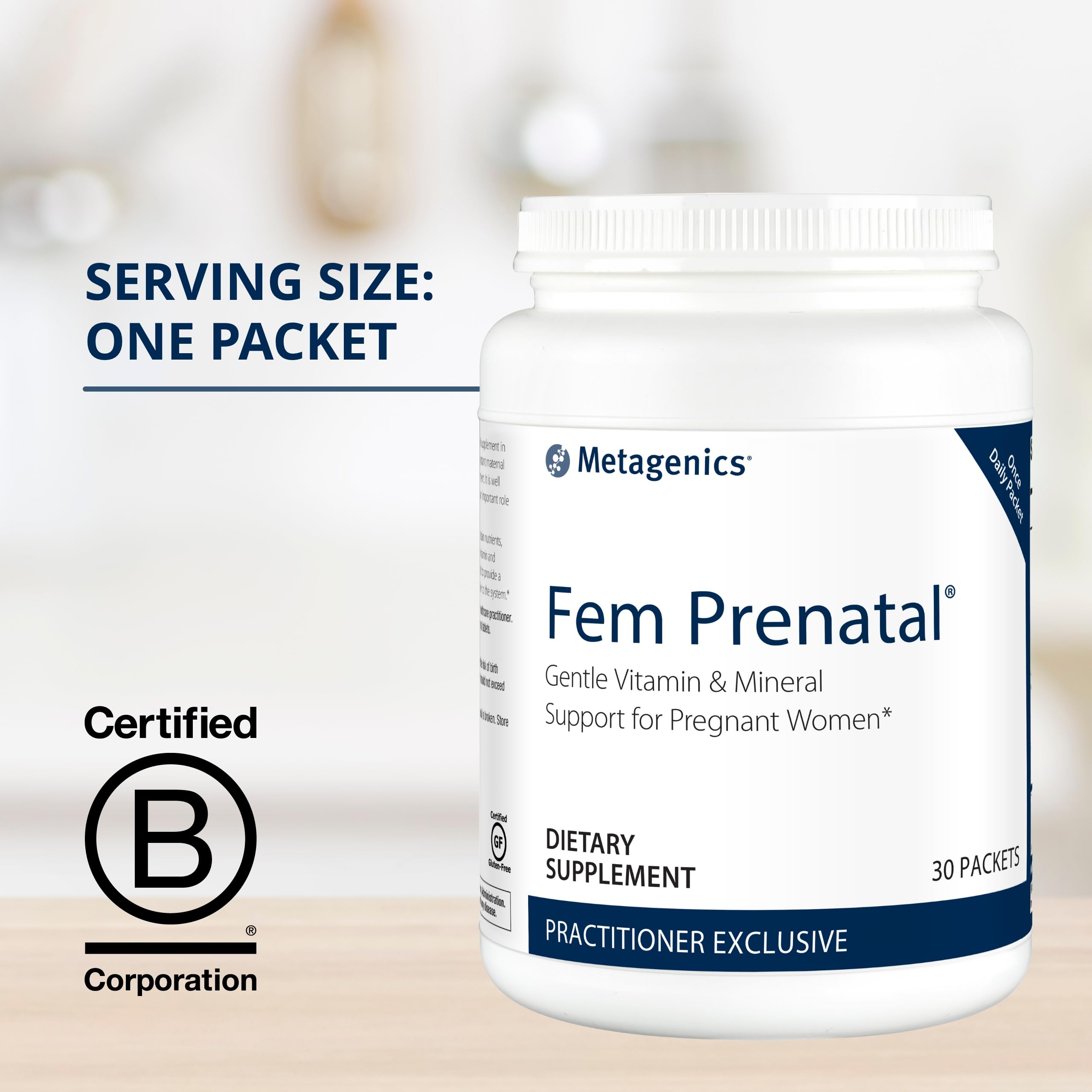 Metagenics Fem Prenatal - Prenatal Vitamin & Minerals Supplement* - Prenatals for Women Metagenics