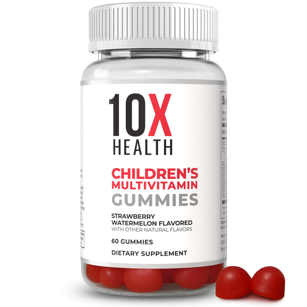 10X Health Children’s Methylated Multivitamin Gummies - 60 Count Kids Multivitamin Gummies, Complete Daily Nutrition - AB Mystery