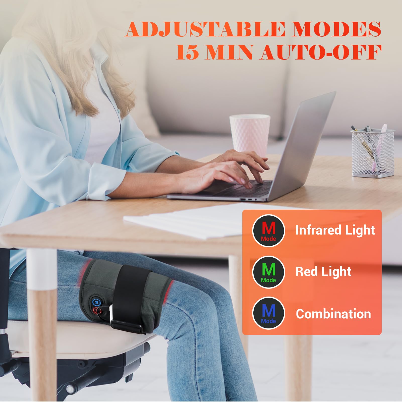 Comfytemp Red Light Therapy Belt, Cordless Infrared Red Light Therapy for Body Device, Wearable Red - AB Mystery