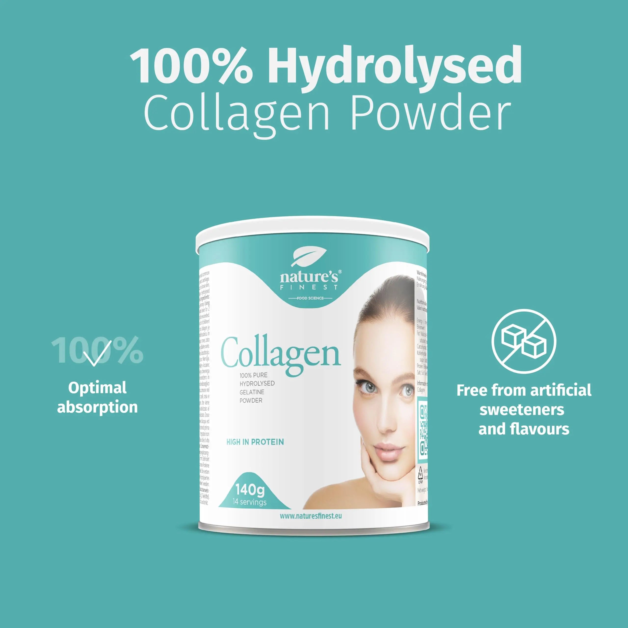 Nature's Finest by Nutrisslim Collagen Powder: 100% Hydrolysed Bovine Collagen - AB Mystery
